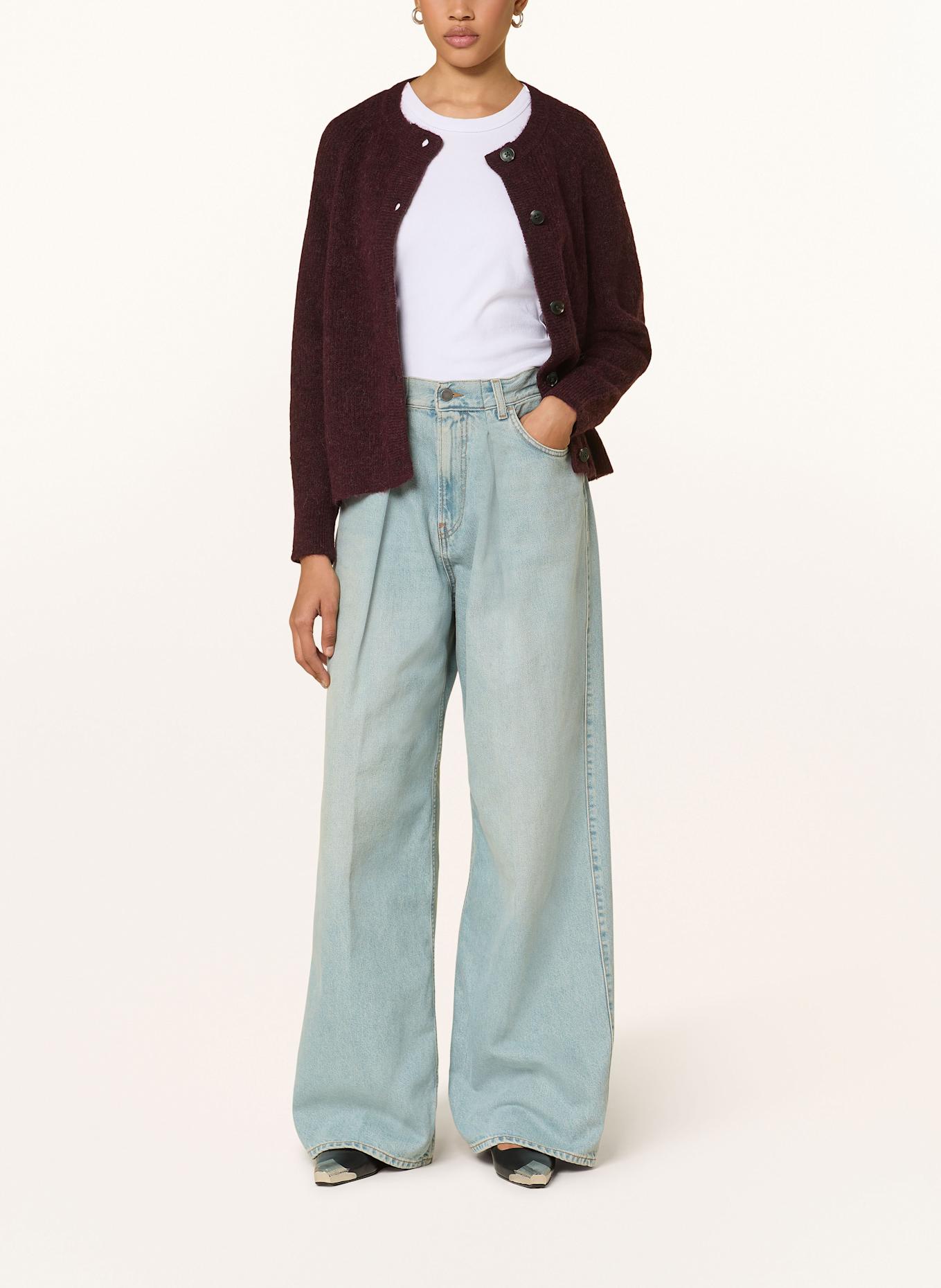 SELECTED Femme Strickjacke: DUNKELLILA