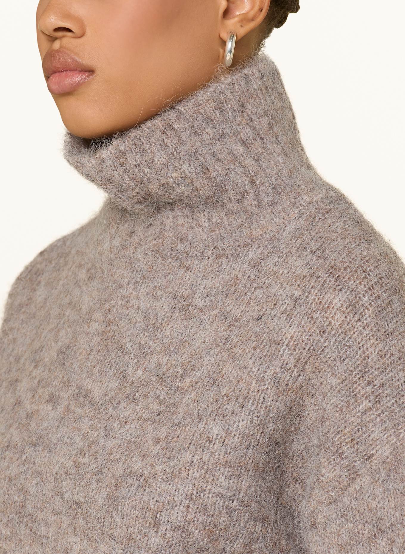 SELECTED Femme Pullover mit Alpaka: TAUPE