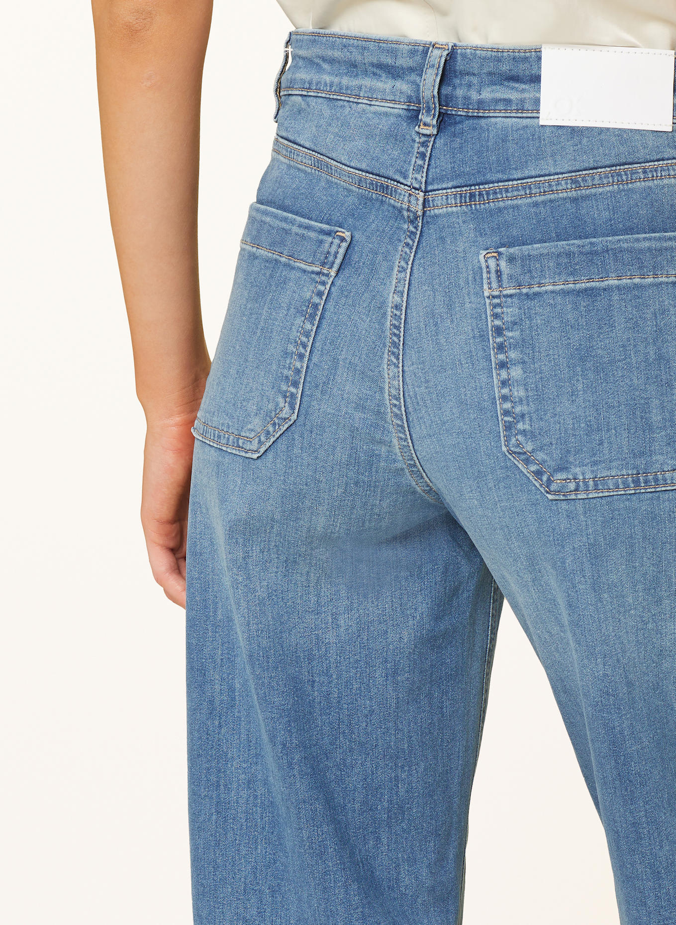 OPUS PANTS Wide Leg džíny MELLY GROOVE: 70195 mid pacific blue