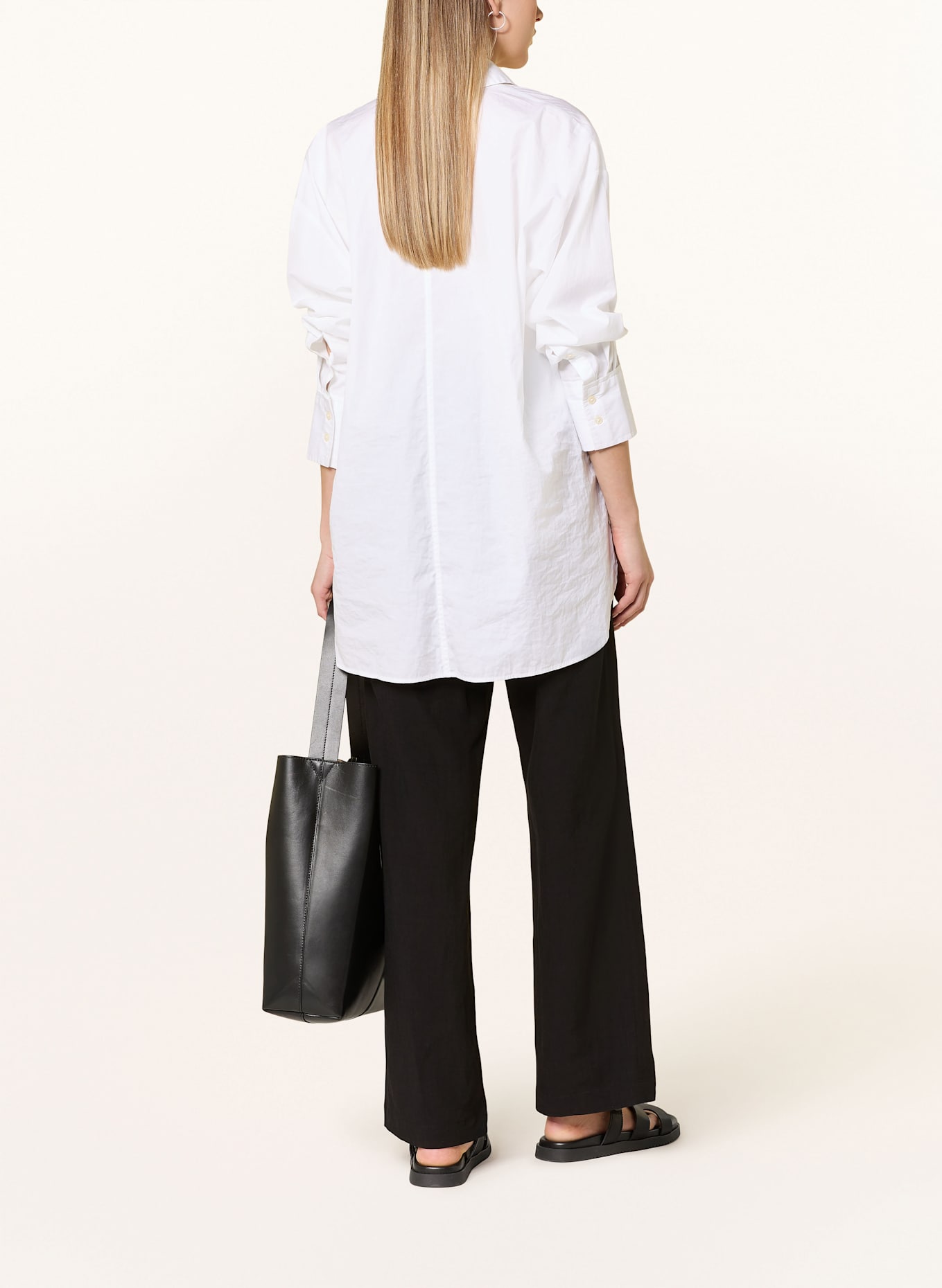 OPUS PANTS Marlenehose MALOTTA NATURAL: SCHWARZ