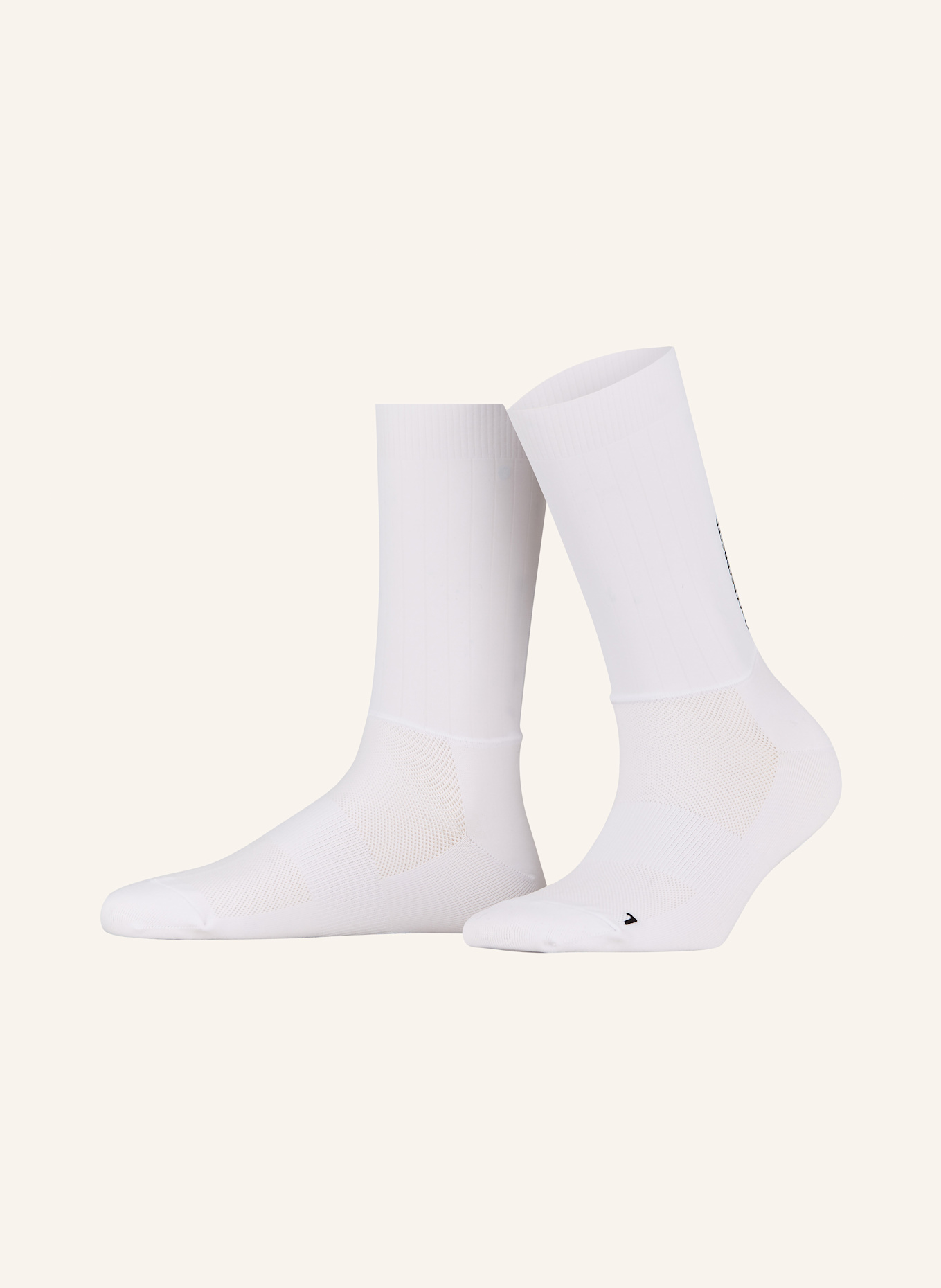 FINGERSCROSSED Socks SNEAKER CONSCIOUS COTTON PIQUÉ LOGO VERTICAL in mixed materials: WHITE