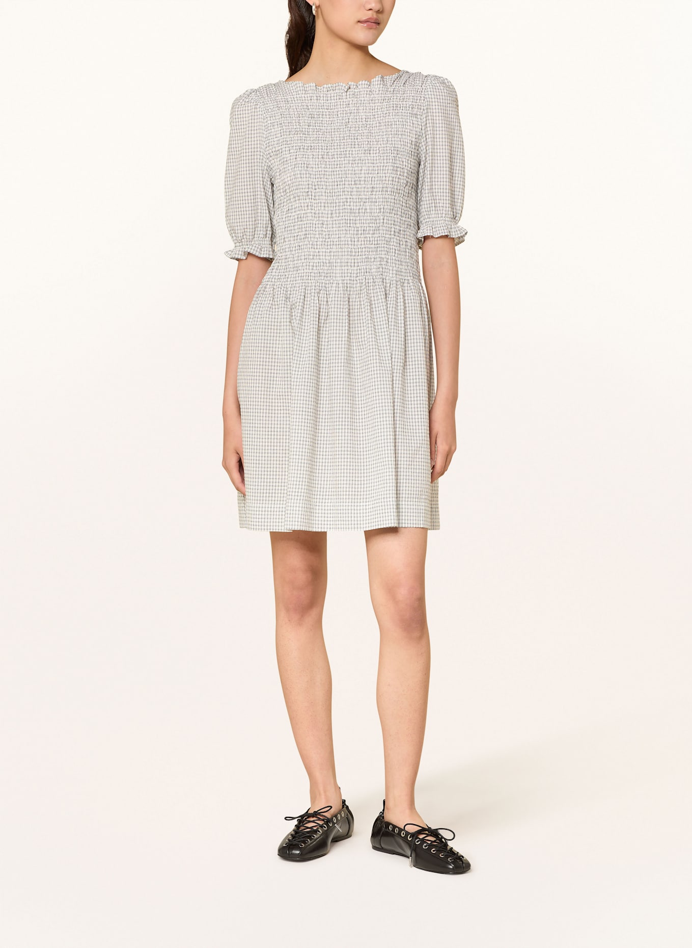 NEO NOIR Kleid POLKIS: CREME/ SCHWARZ