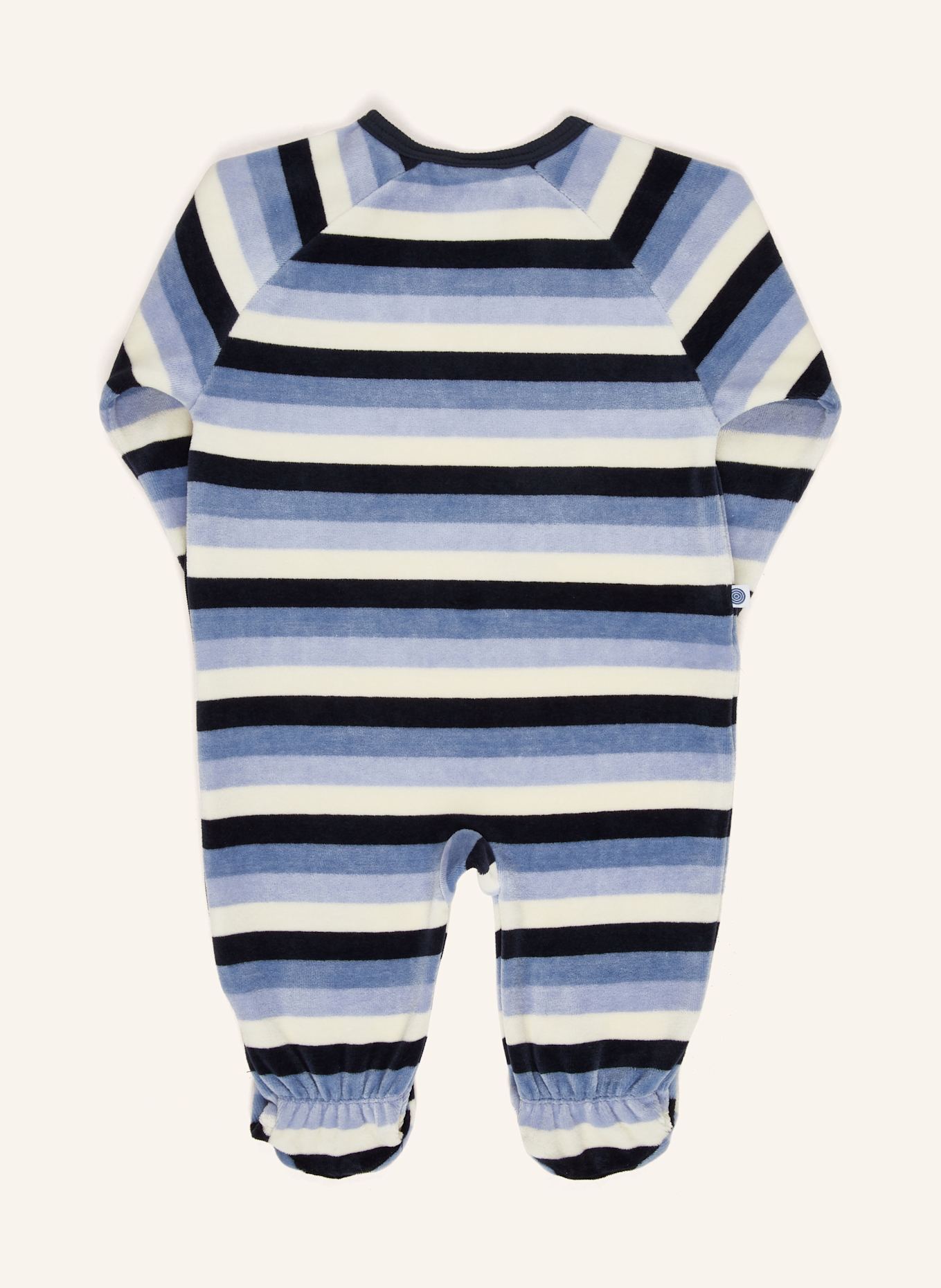 Sanetta Strampler: HELLBLAU / DUNKELBLAU / ECRU