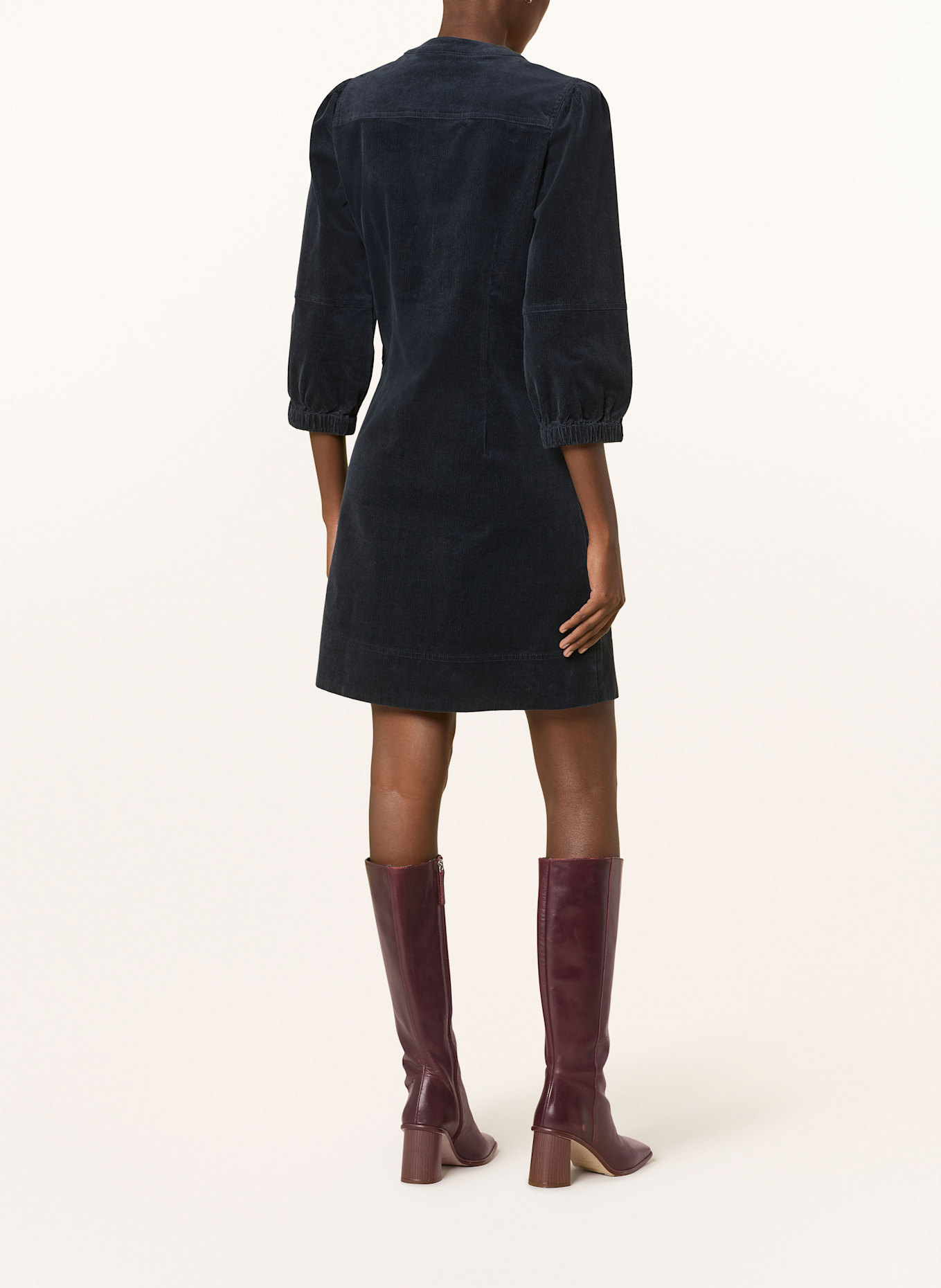 Part Two Cordkleid SITAPW mit 3/4-Arm: DUNKELBLAU