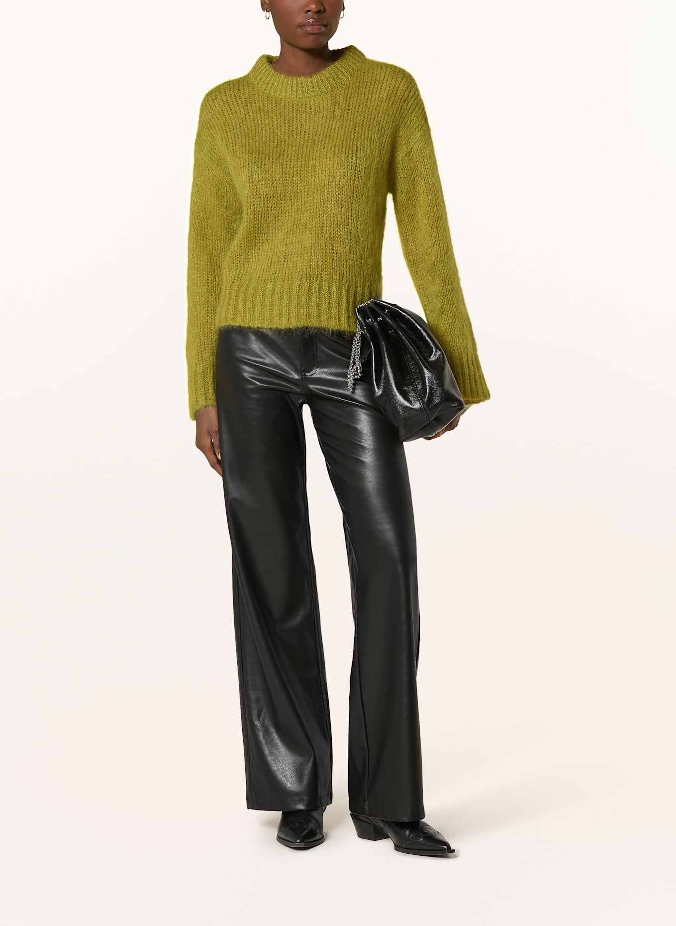 Part Two Mohair-Pullover SILLEPW: OLIV