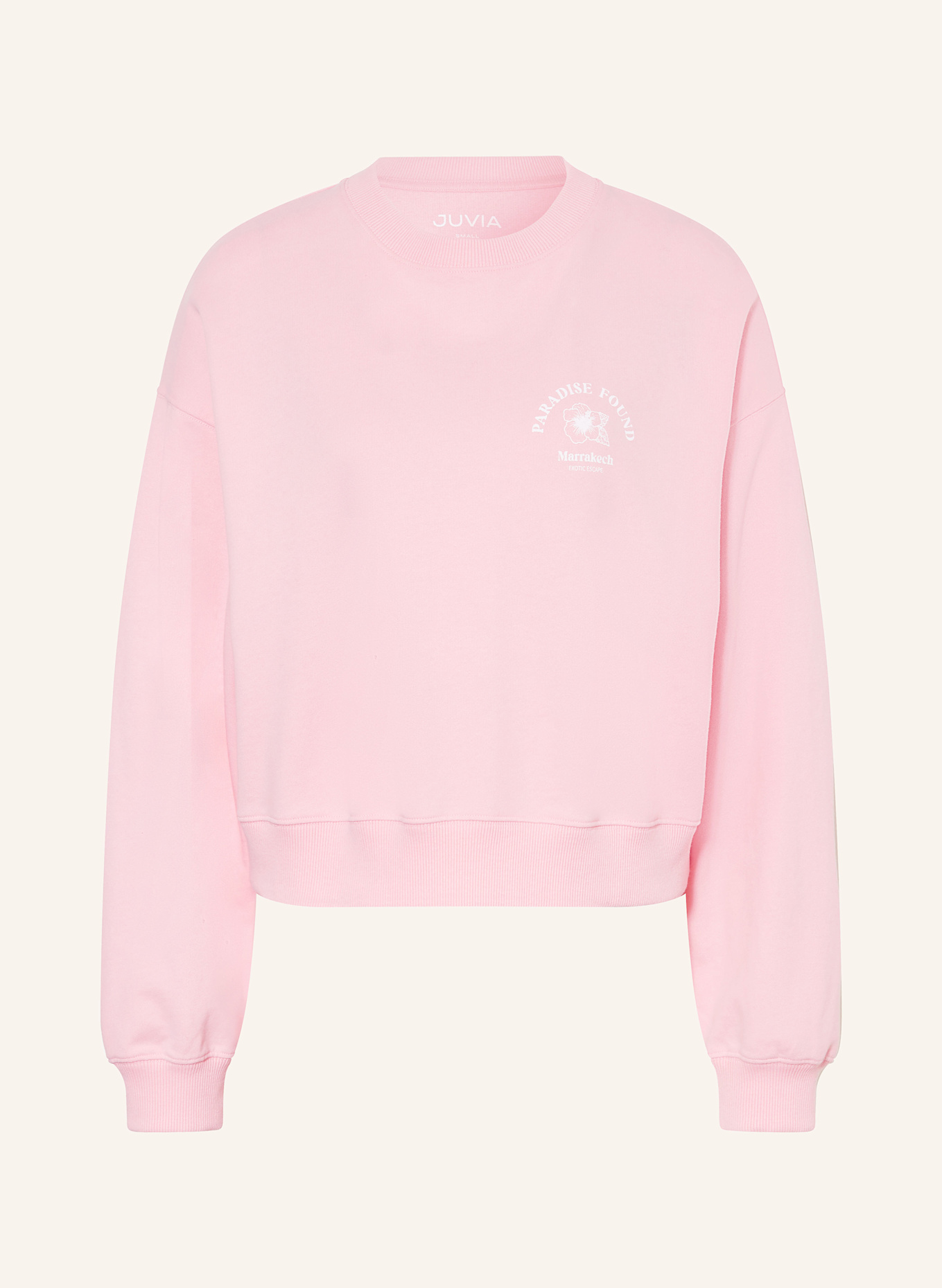 Juvia linnen sweatshirt JUNA: ROSA