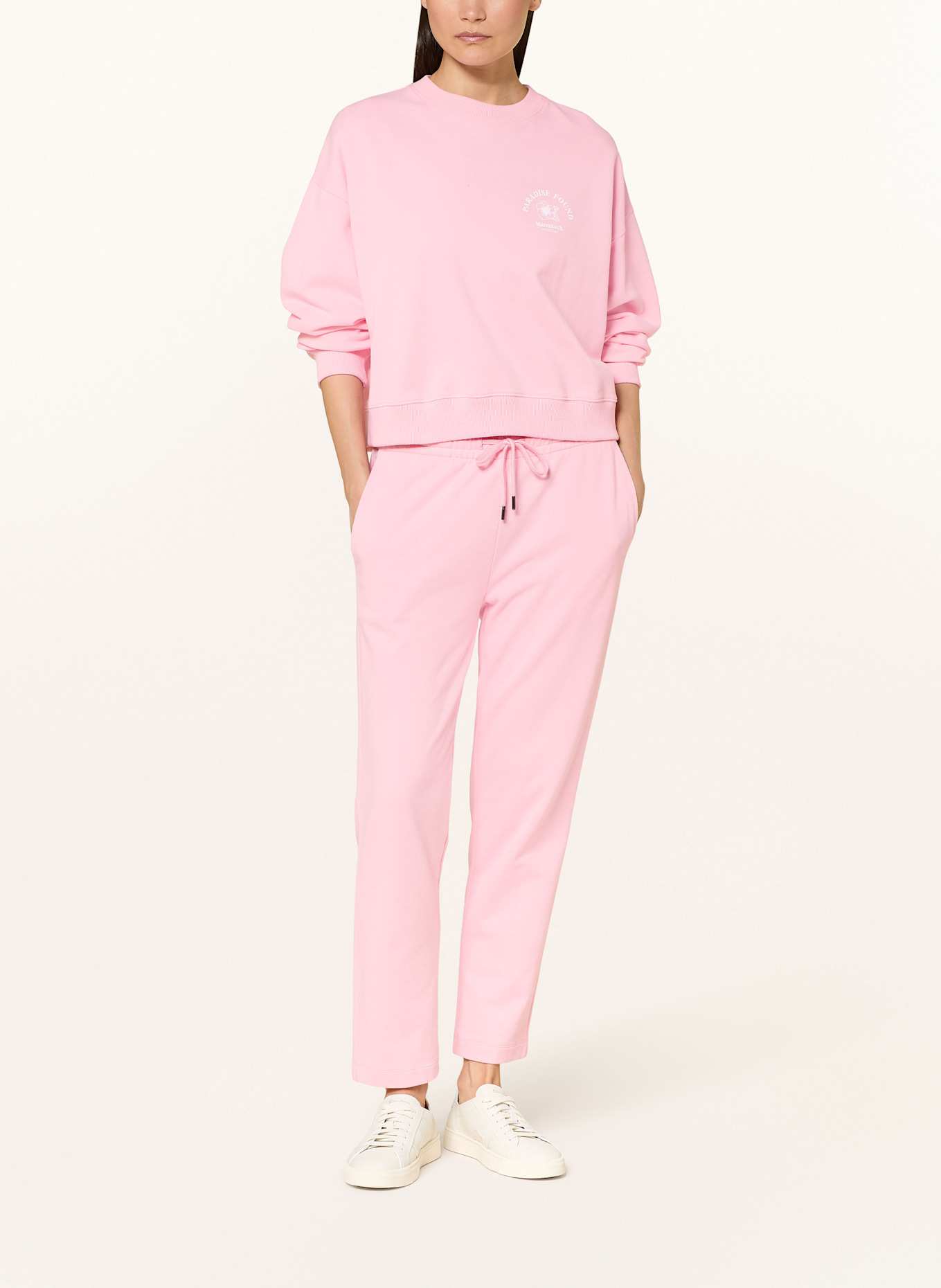 Juvia linnen sweatshirt JUNA: ROSA