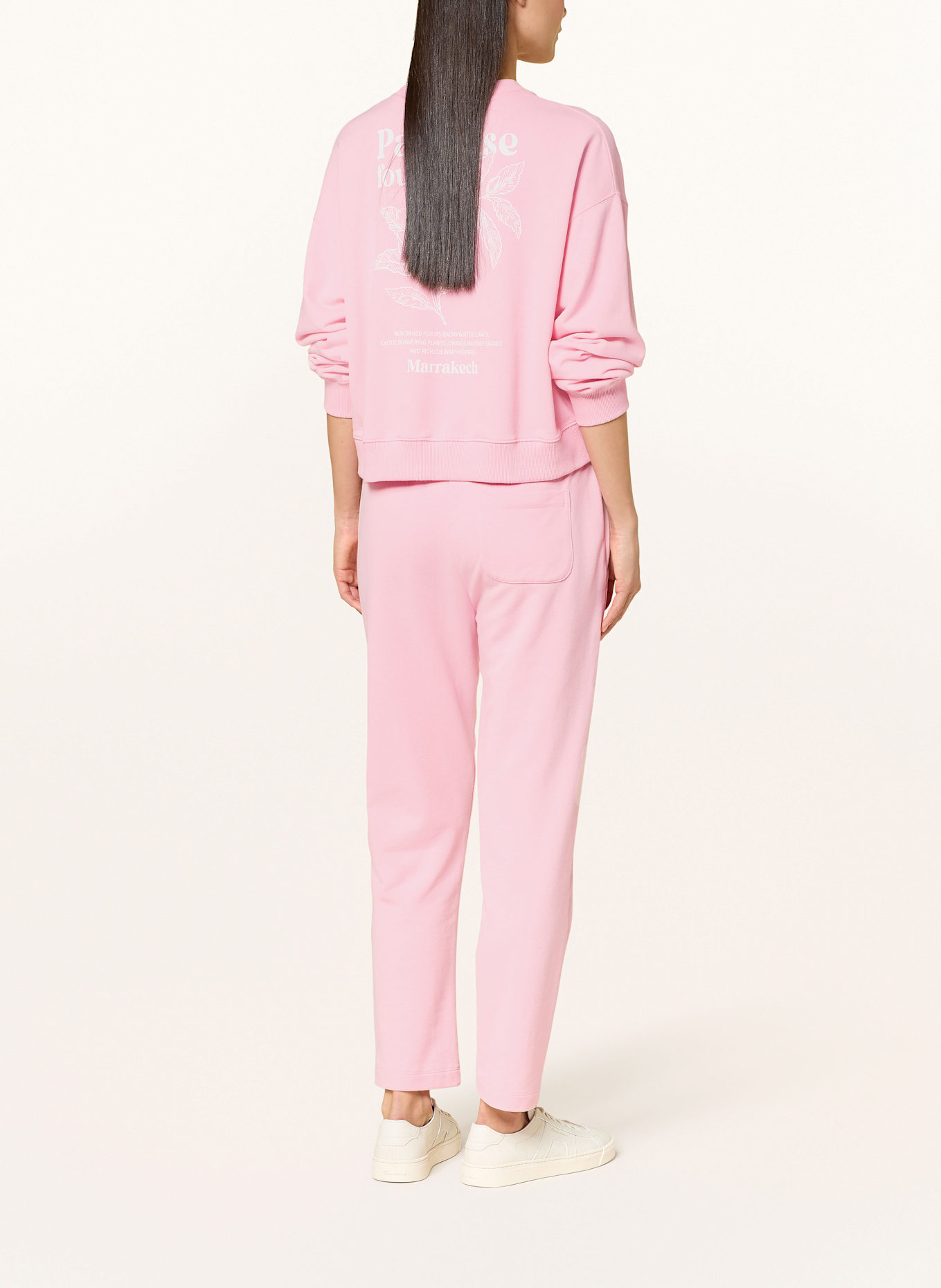Juvia linnen sweatshirt JUNA: ROSA