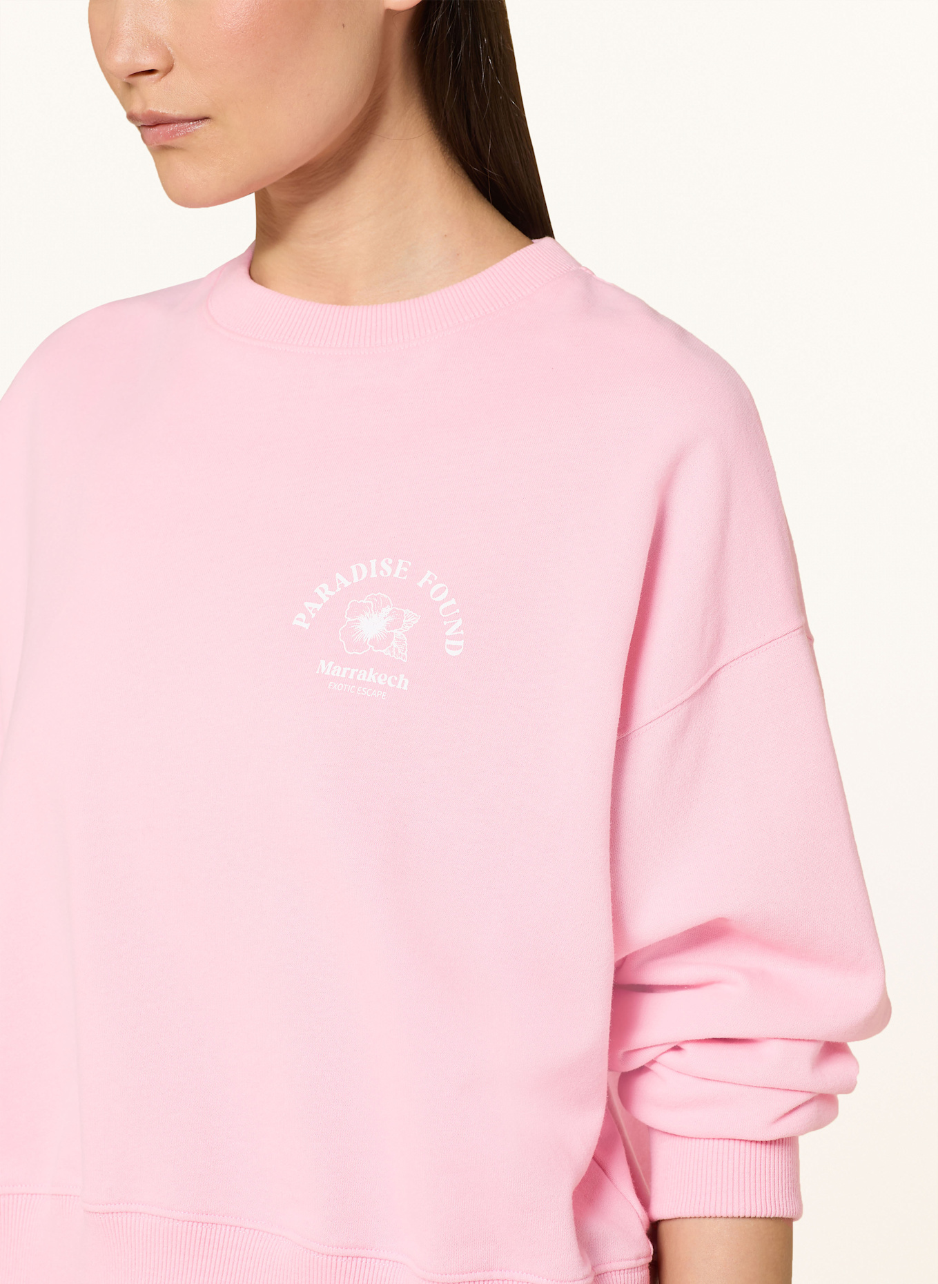 Juvia linnen sweatshirt JUNA: ROSA