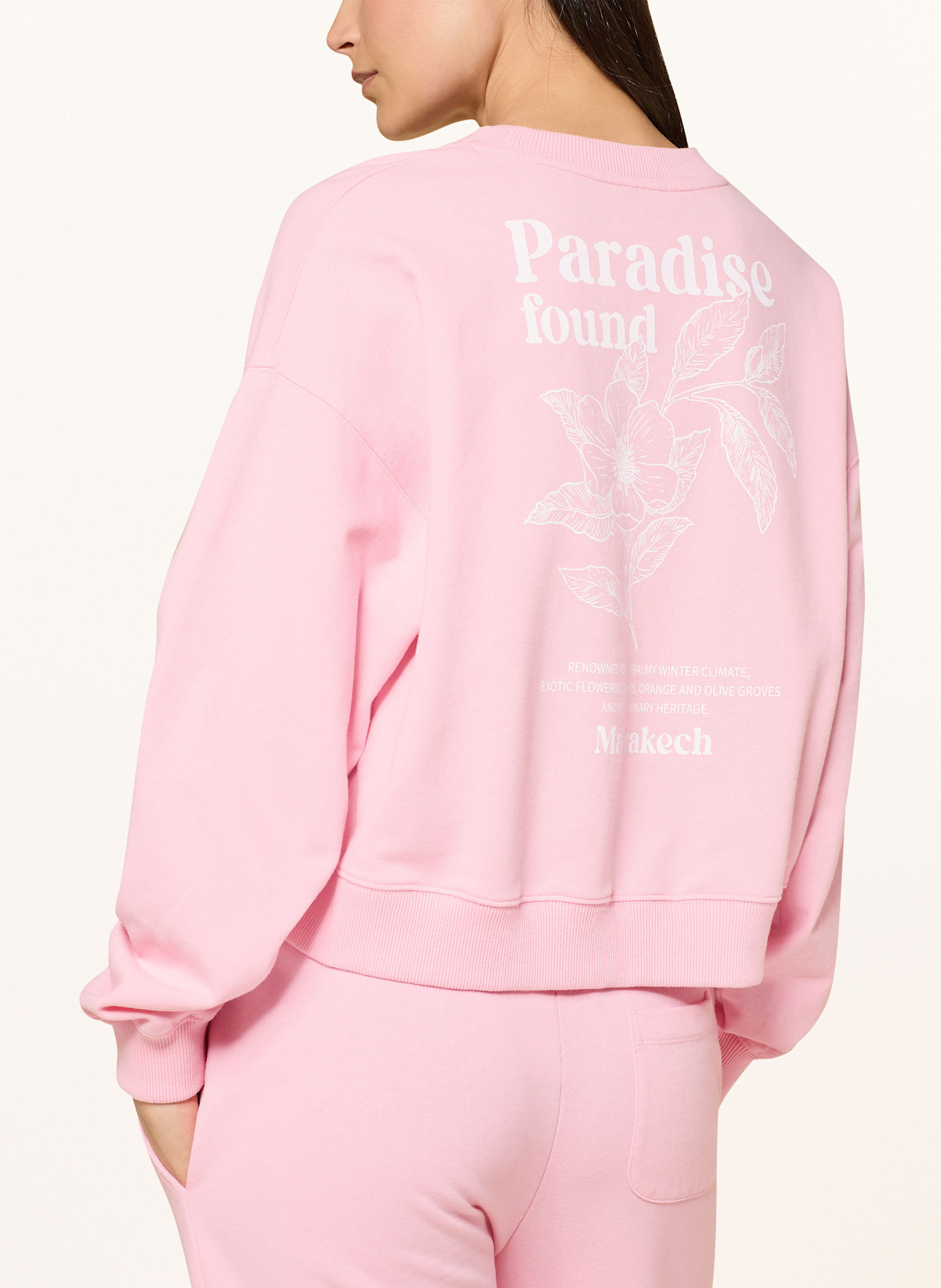 Juvia linnen sweatshirt JUNA: ROSA