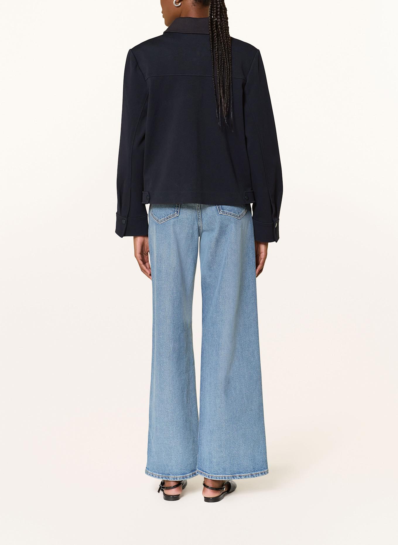 COS Boxy jacket: DARK BLUE