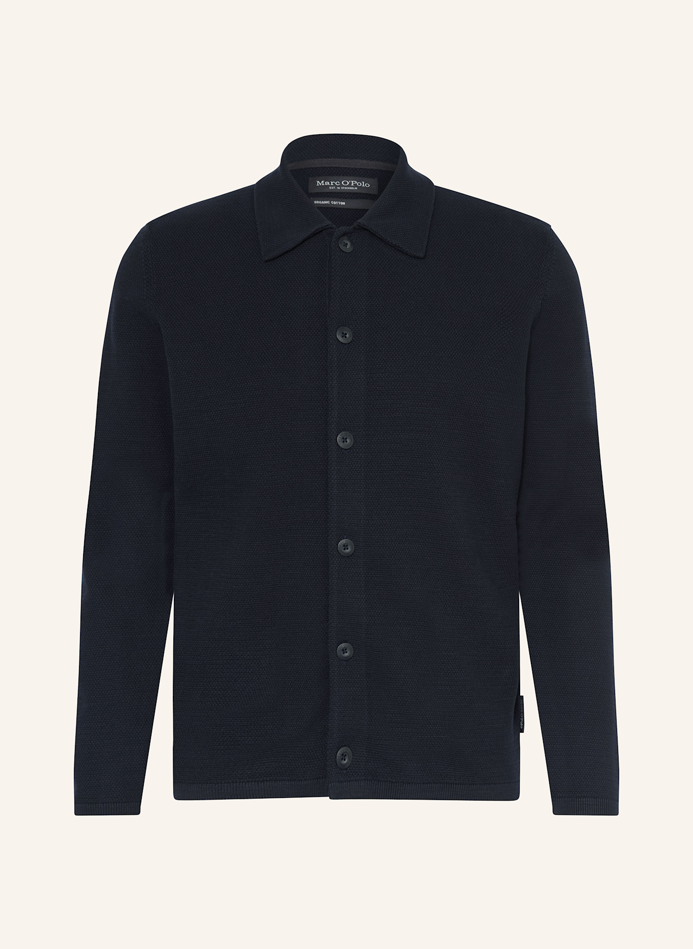 Marc O'Polo Strick-Overshirt: DUNKELBLAU
