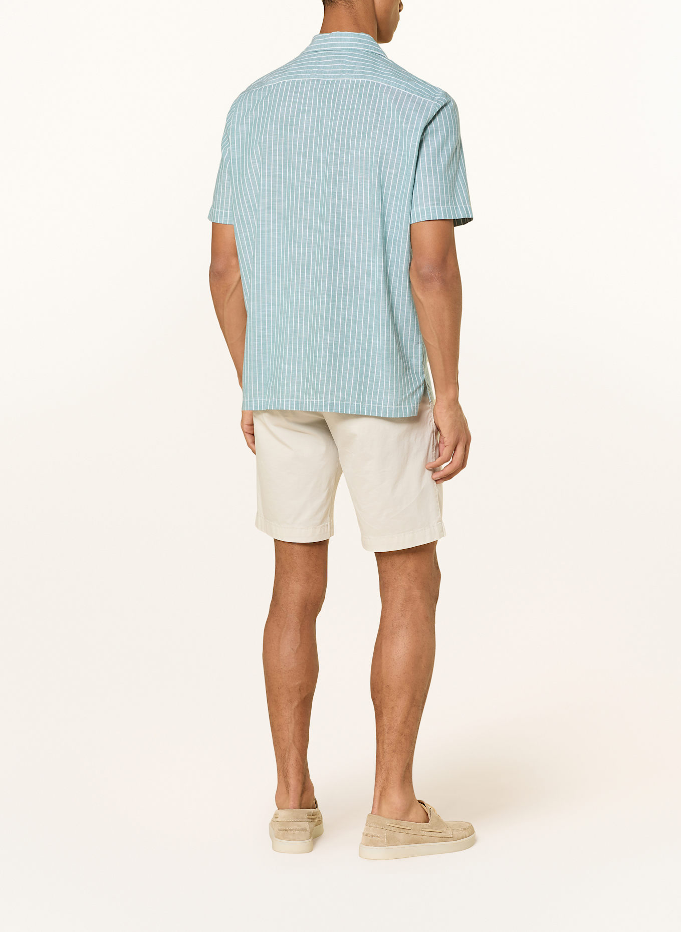 Marc O'Polo Resorthemd Regular Fit: WEISS / DUNKELGRÜN