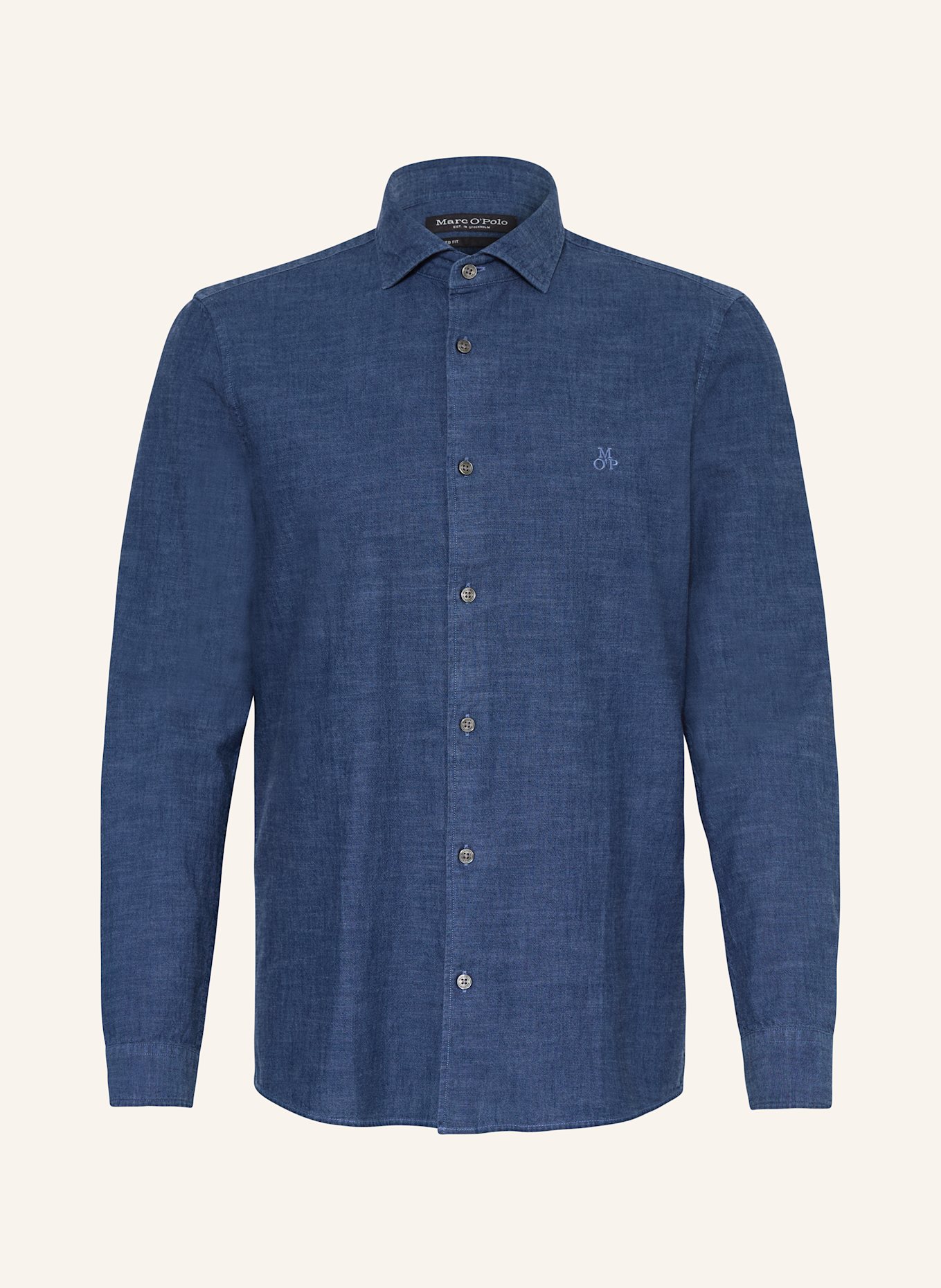 Marc O'Polo Hemd Shaped Fit: BLAU