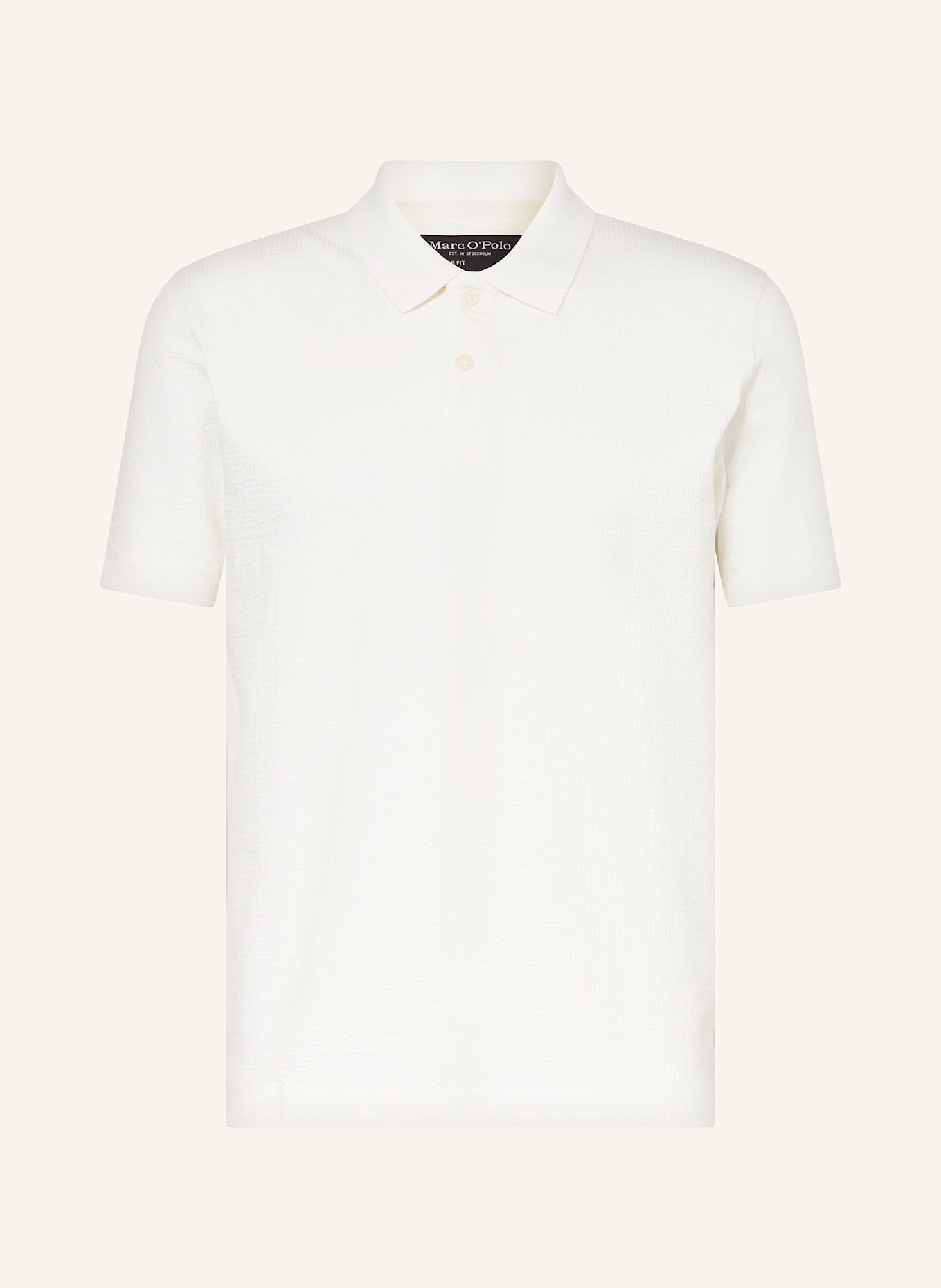 Marc O'Polo Žerzejová polokošile Regular Fit: BÍLÁ