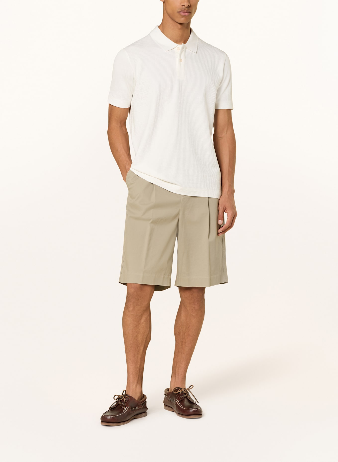 Marc O'Polo Žerzejová polokošile Regular Fit: BÍLÁ