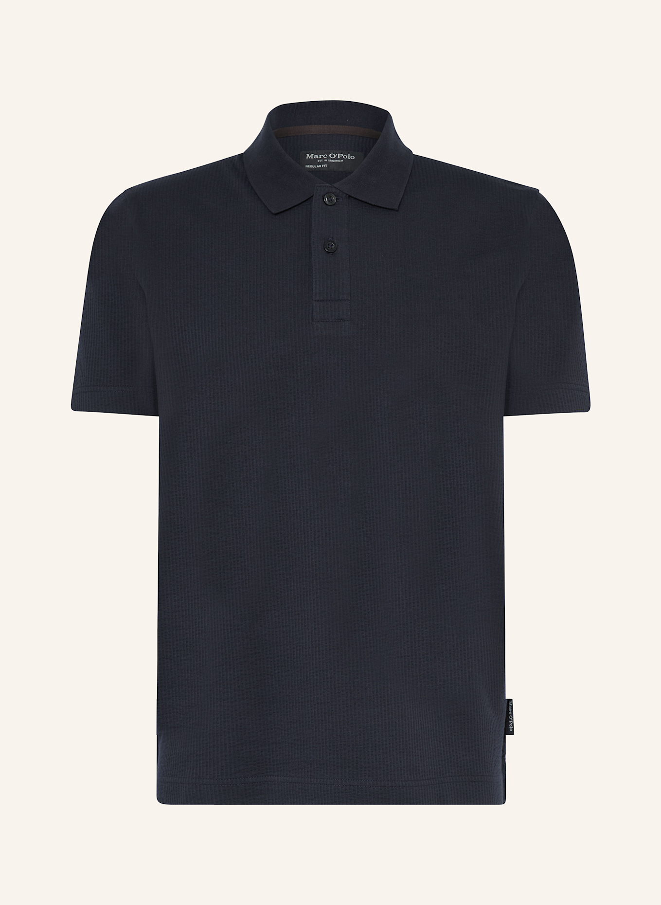 Marc O'Polo Jersey-Poloshirt Regular Fit: DUNKELBLAU