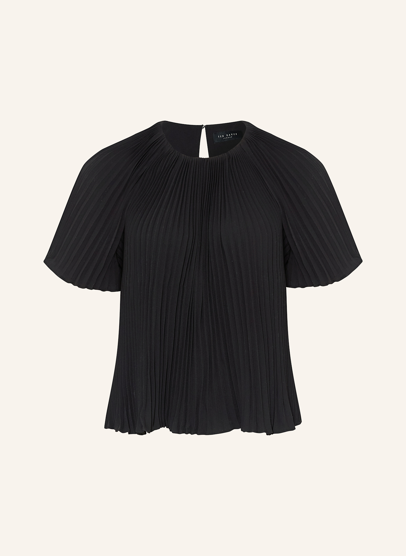 TED BAKER Blusenshirt AGARA mit Plissees: SCHWARZ