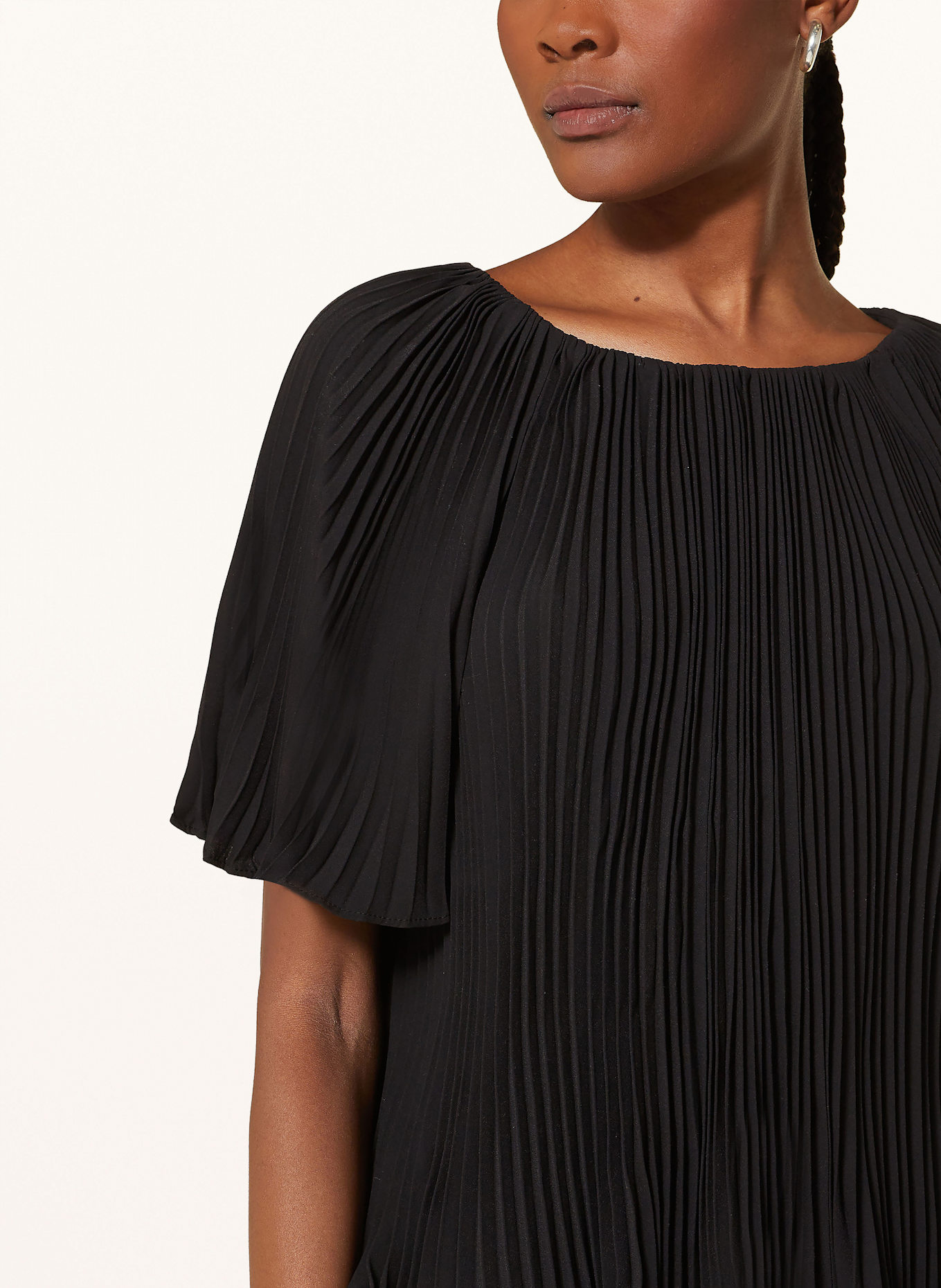 TED BAKER Blusenshirt AGARA mit Plissees: SCHWARZ