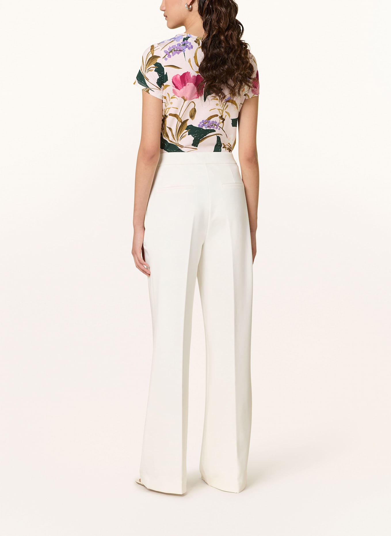 TED BAKER Bootcut trousers INDRIV: ECRU