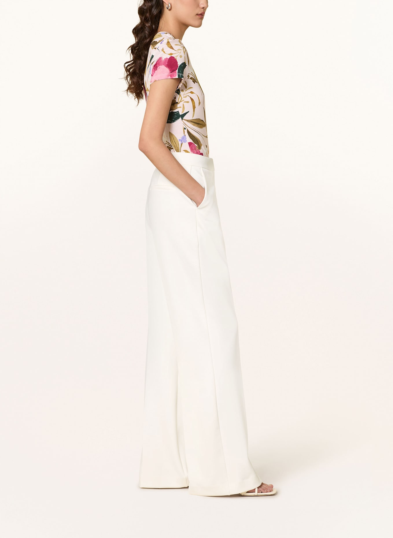 TED BAKER Bootcut trousers INDRIV: ECRU