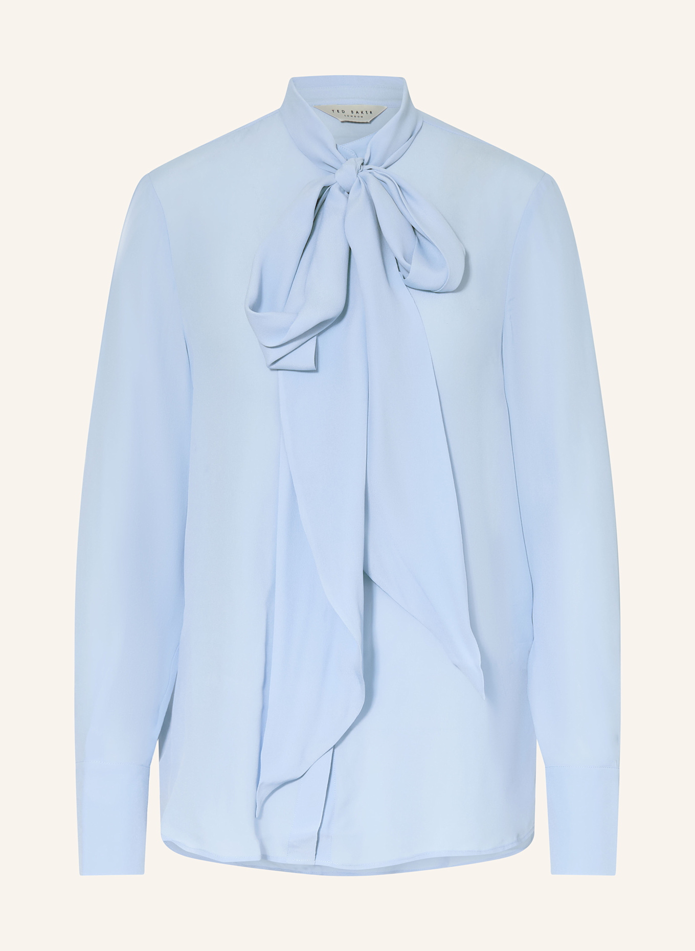 TED BAKER Schluppenbluse ZAKIIA mit Seide: HELLBLAU