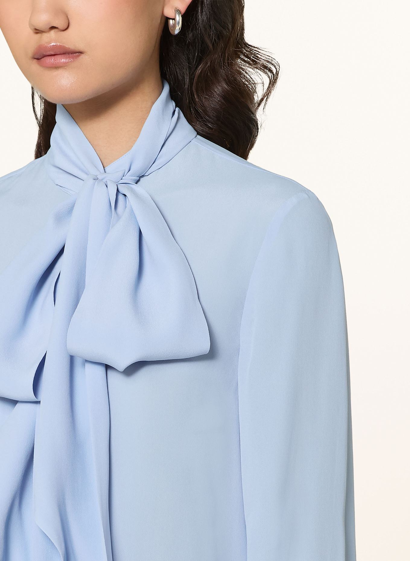 TED BAKER Schluppenbluse ZAKIIA mit Seide: HELLBLAU