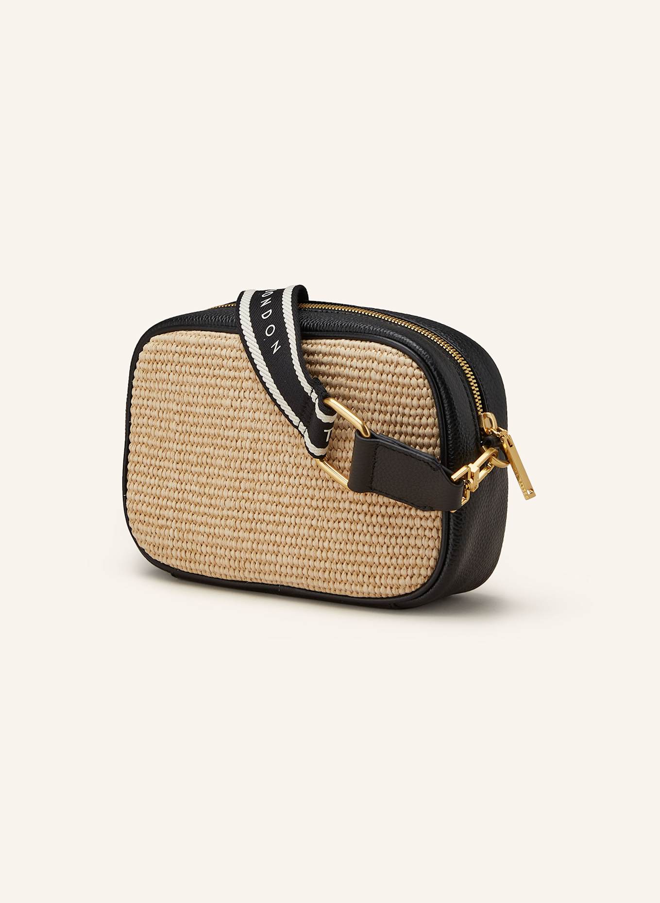 TED BAKER Taška přes rameno BARDAS: ČERNÁ / BÉŽOVÁ