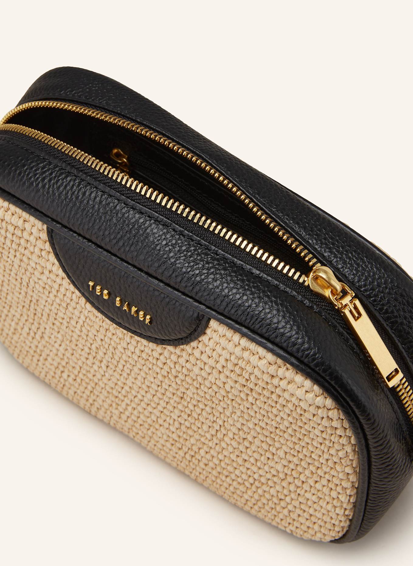 TED BAKER Taška přes rameno BARDAS: ČERNÁ / BÉŽOVÁ