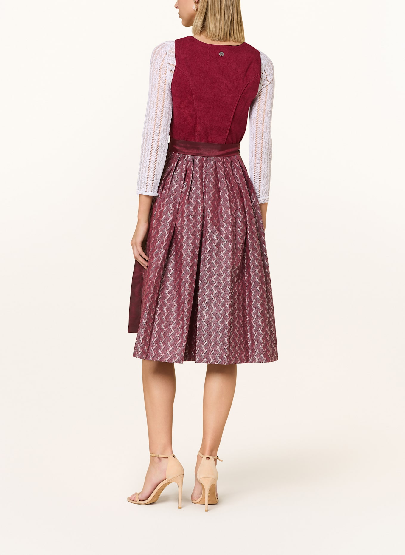 Spieth & Wensky Dirndl FILOU: DARK RED