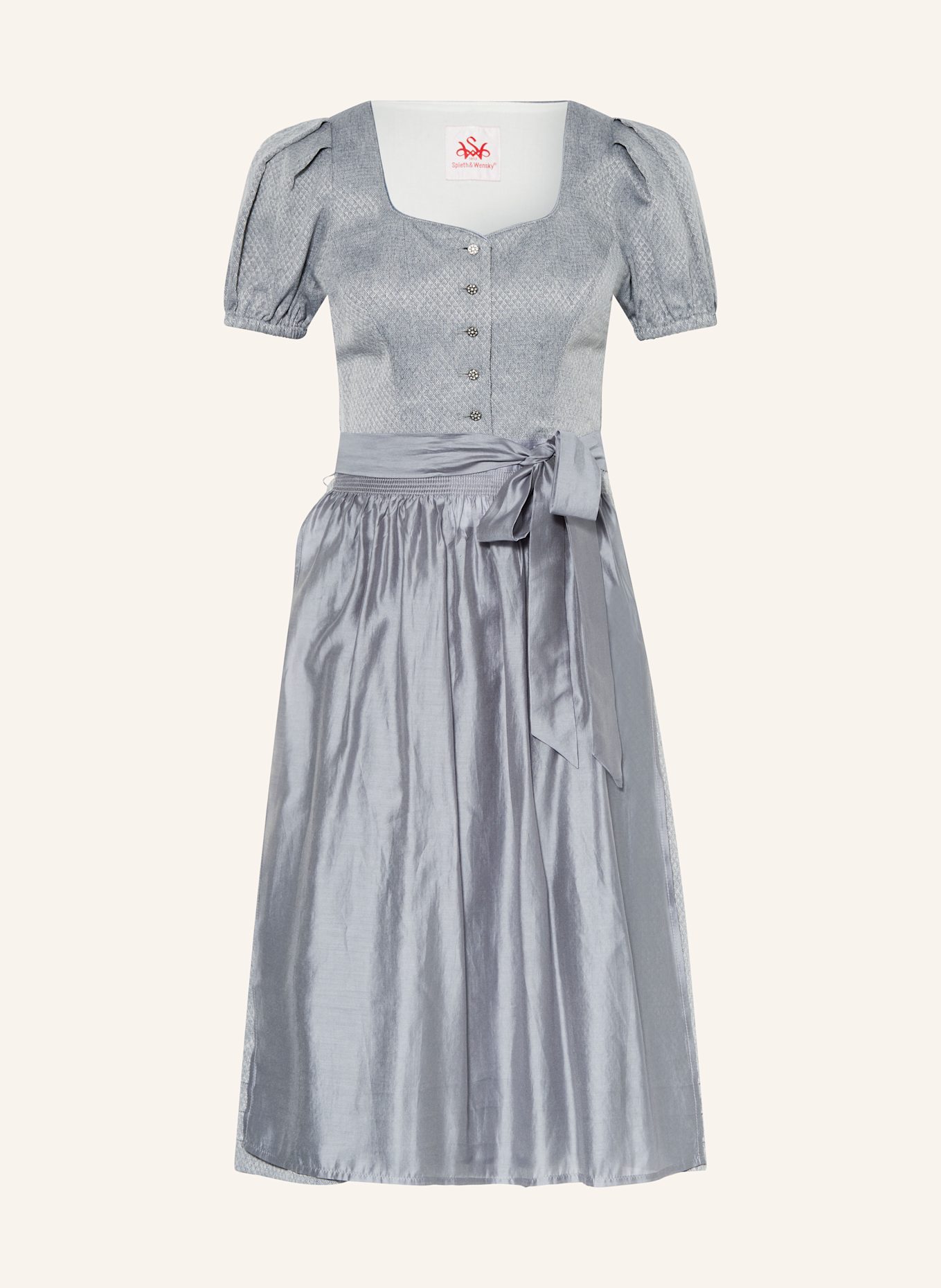 Spieth & Wensky Dirndl FERRARA: ŠEDÁ