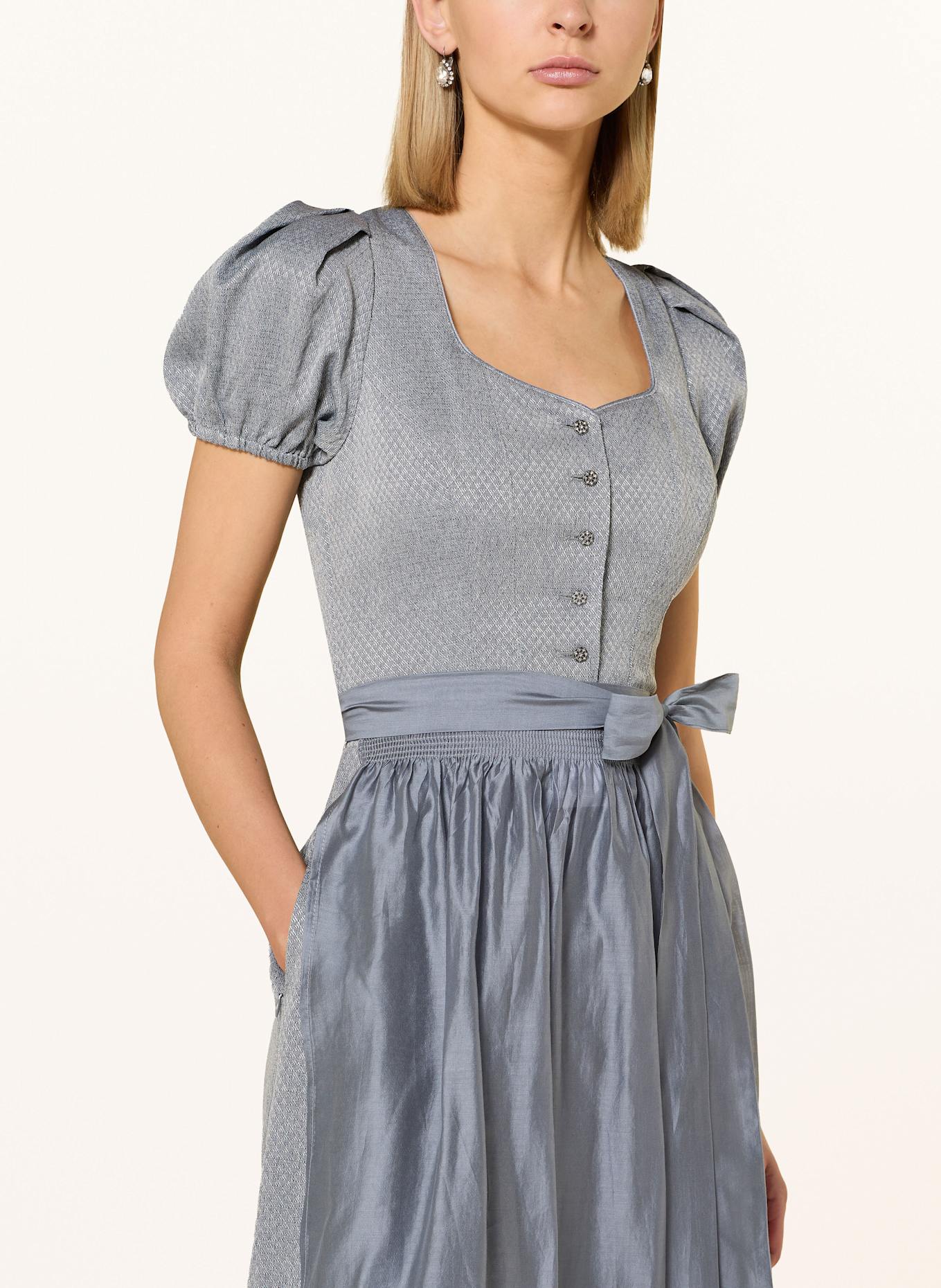 Spieth & Wensky Dirndl FERRARA: ŠEDÁ