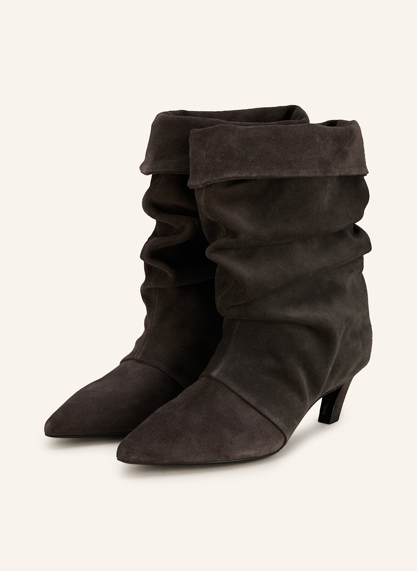 ash Botki VIRGEE: CIEMNOBRĄZOWY