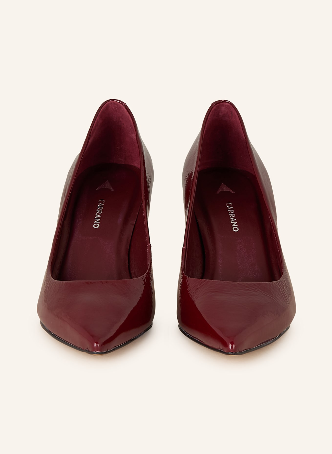 CARRANO Lack-Pumps: DUNKELROT