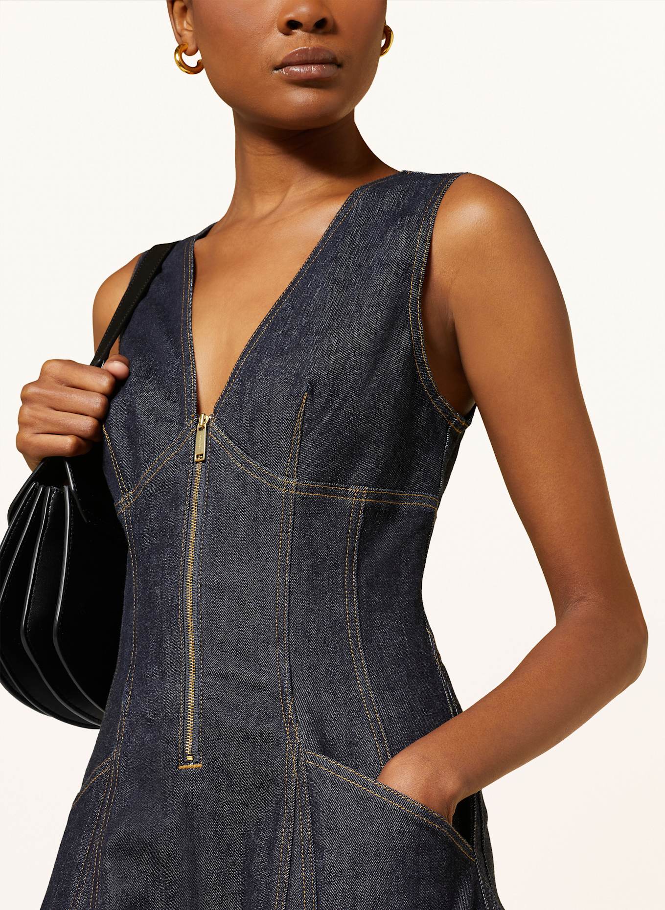 self-portrait Jeanskleid: BLAU