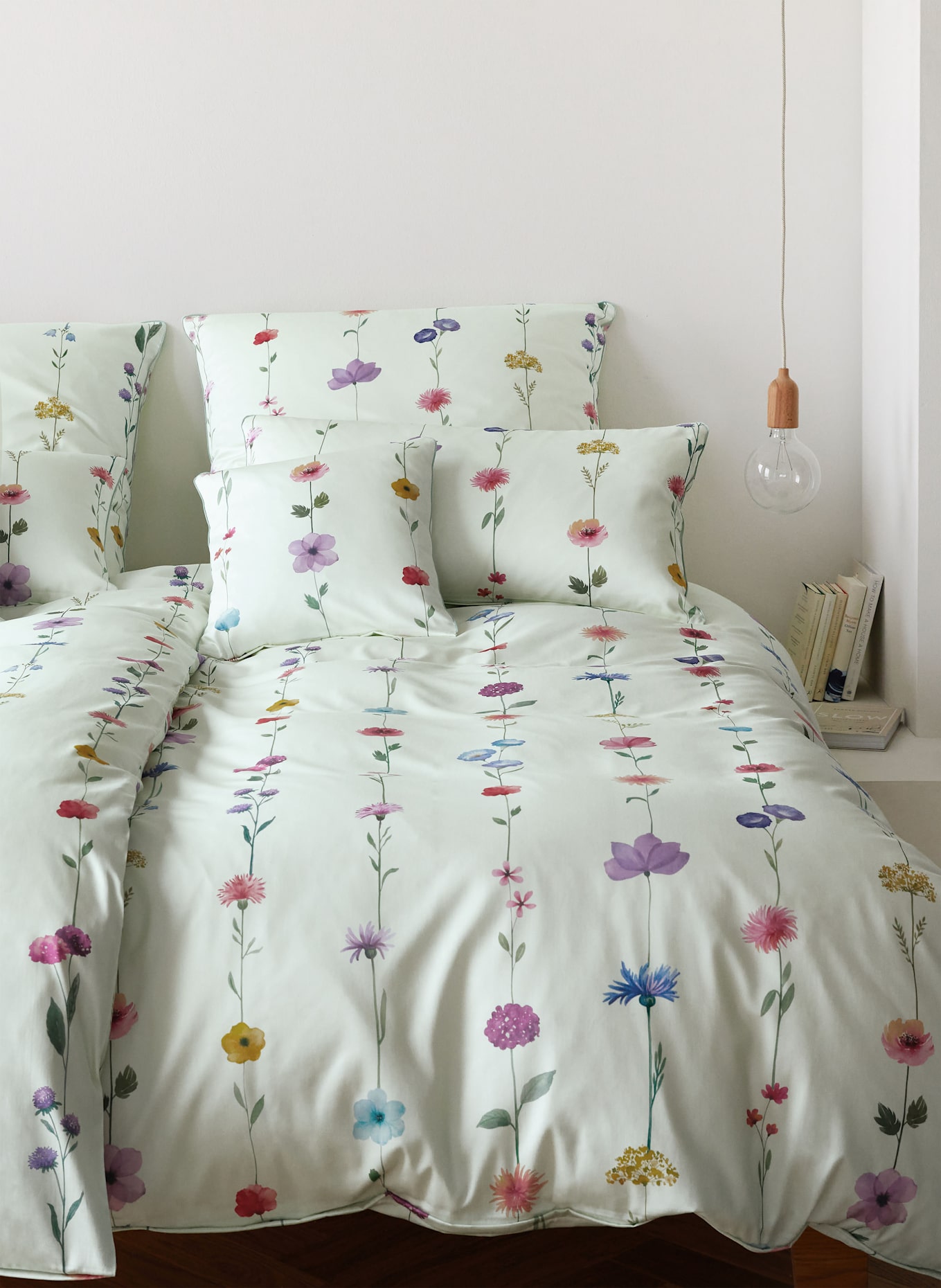 elegante Pościel FLOWER SHOW: JASNOZIELONY / ZIELONY