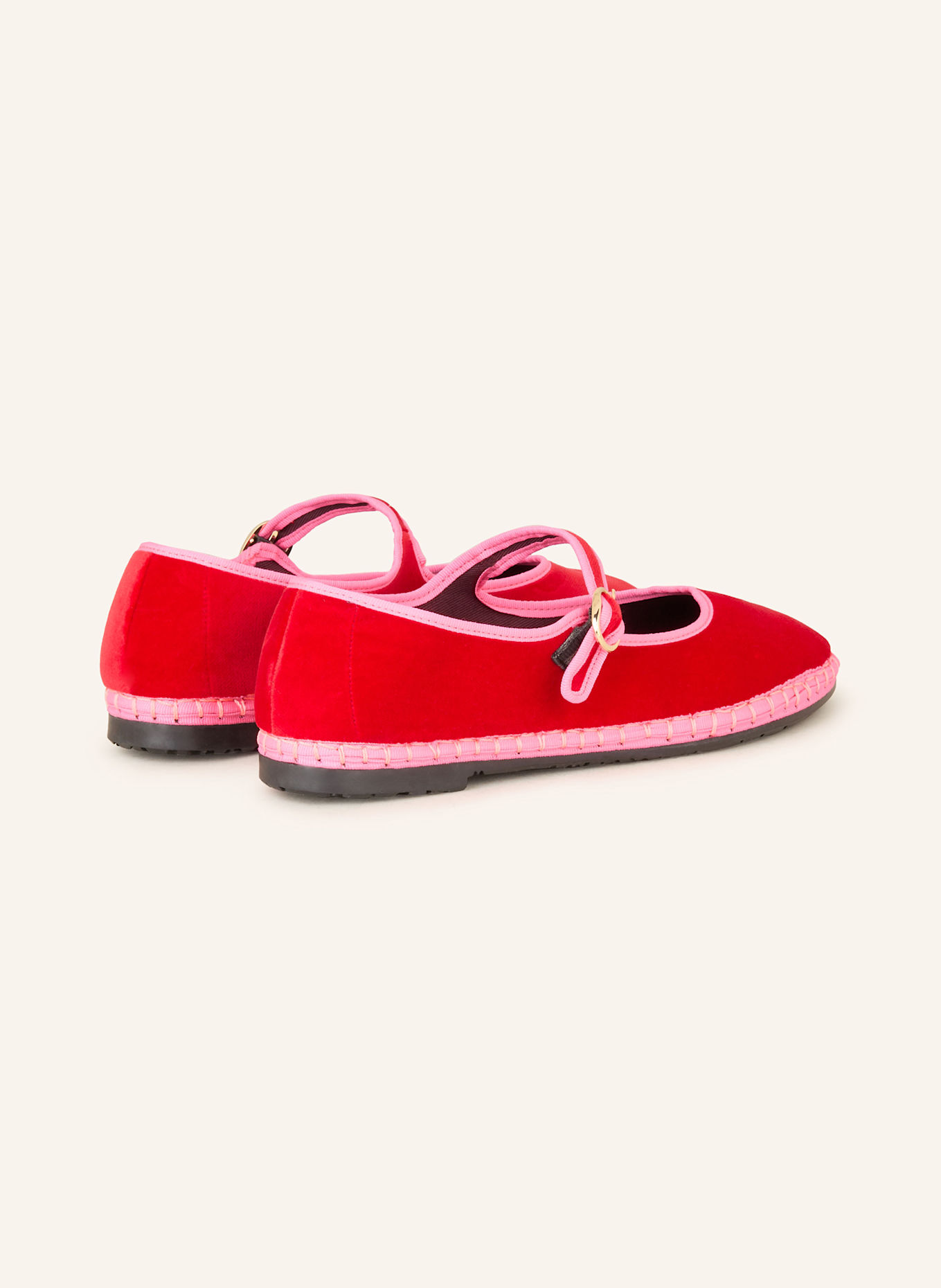 FLABELUS Ballet flats AURELIE: RED / PINK