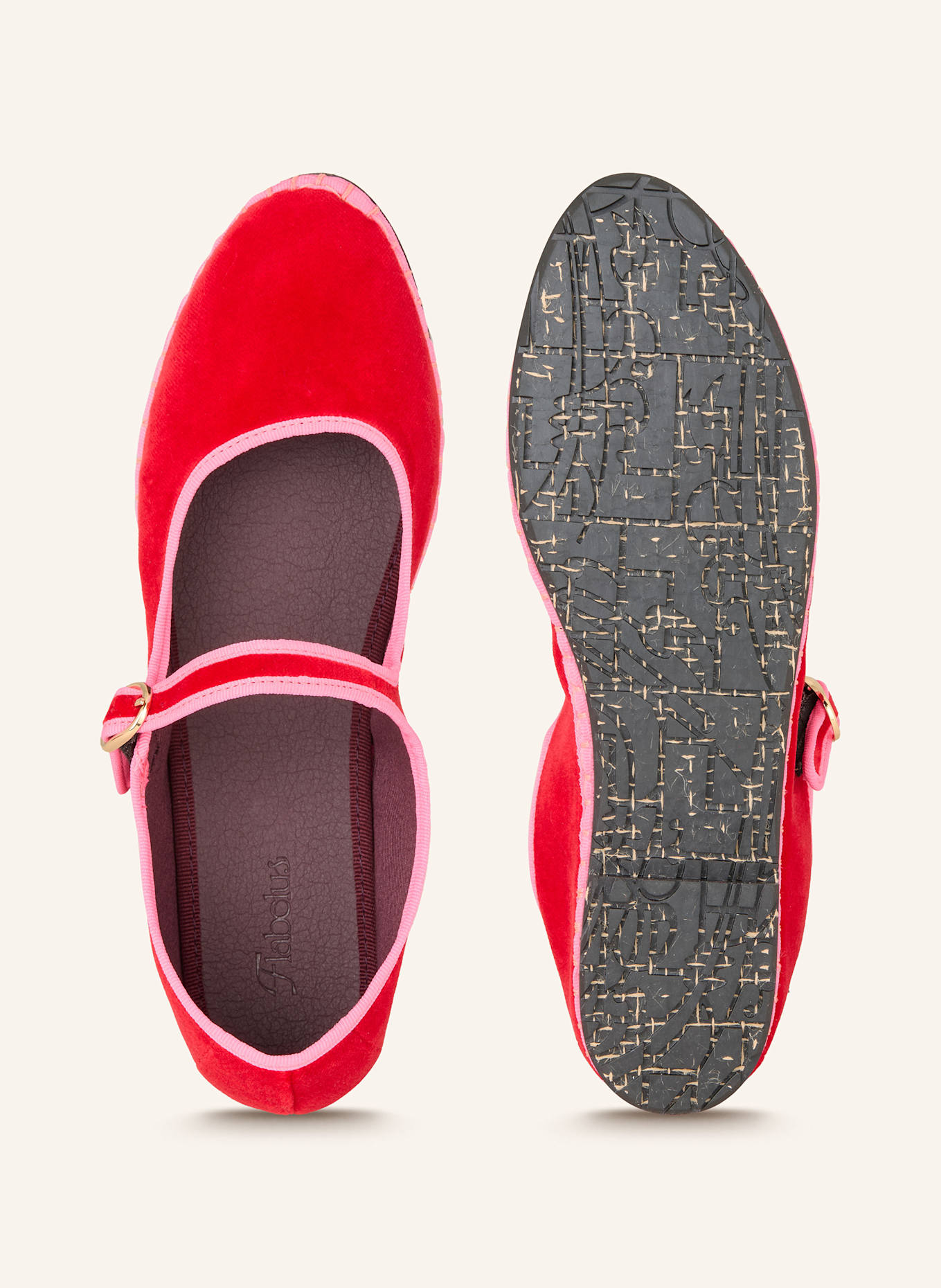 FLABELUS Ballet flats AURELIE: RED / PINK