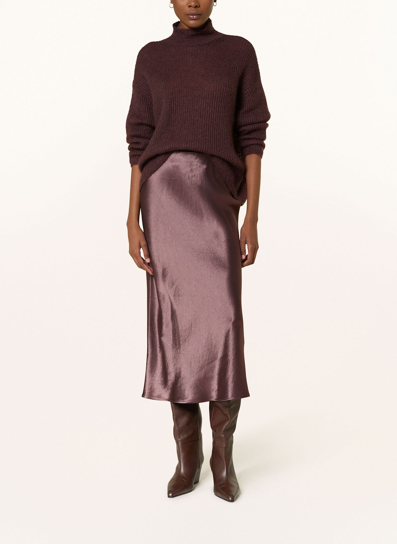 MM Satinrock ALESSIO: DUNKELROT