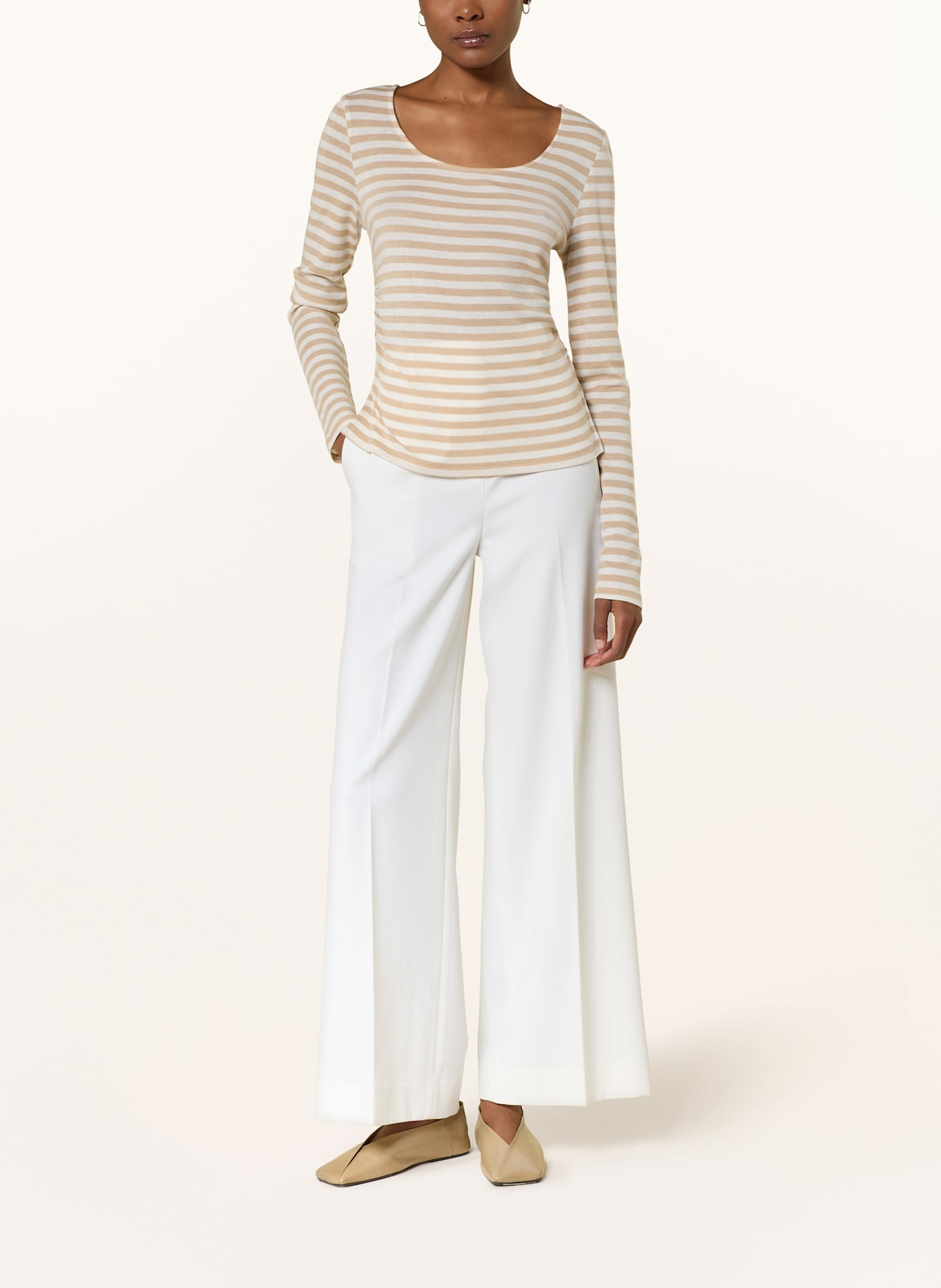 MM Longsleeve AFRICA: BEIGE / WEISS