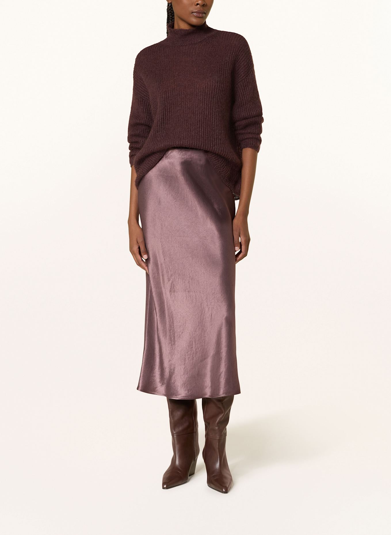 MM Pullover TENNA mit Mohair: DUNKELROT