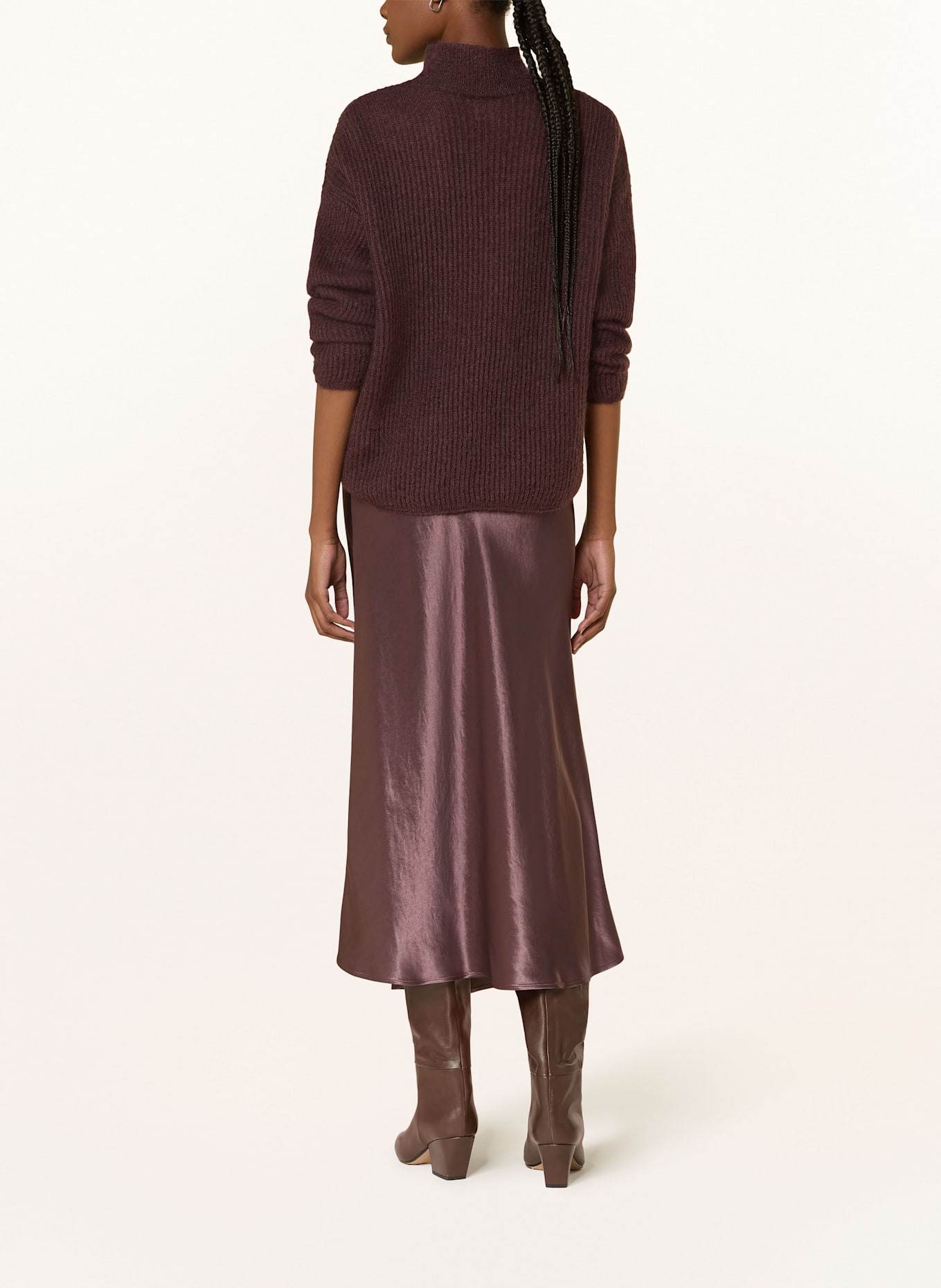 MM Pullover TENNA mit Mohair: DUNKELROT