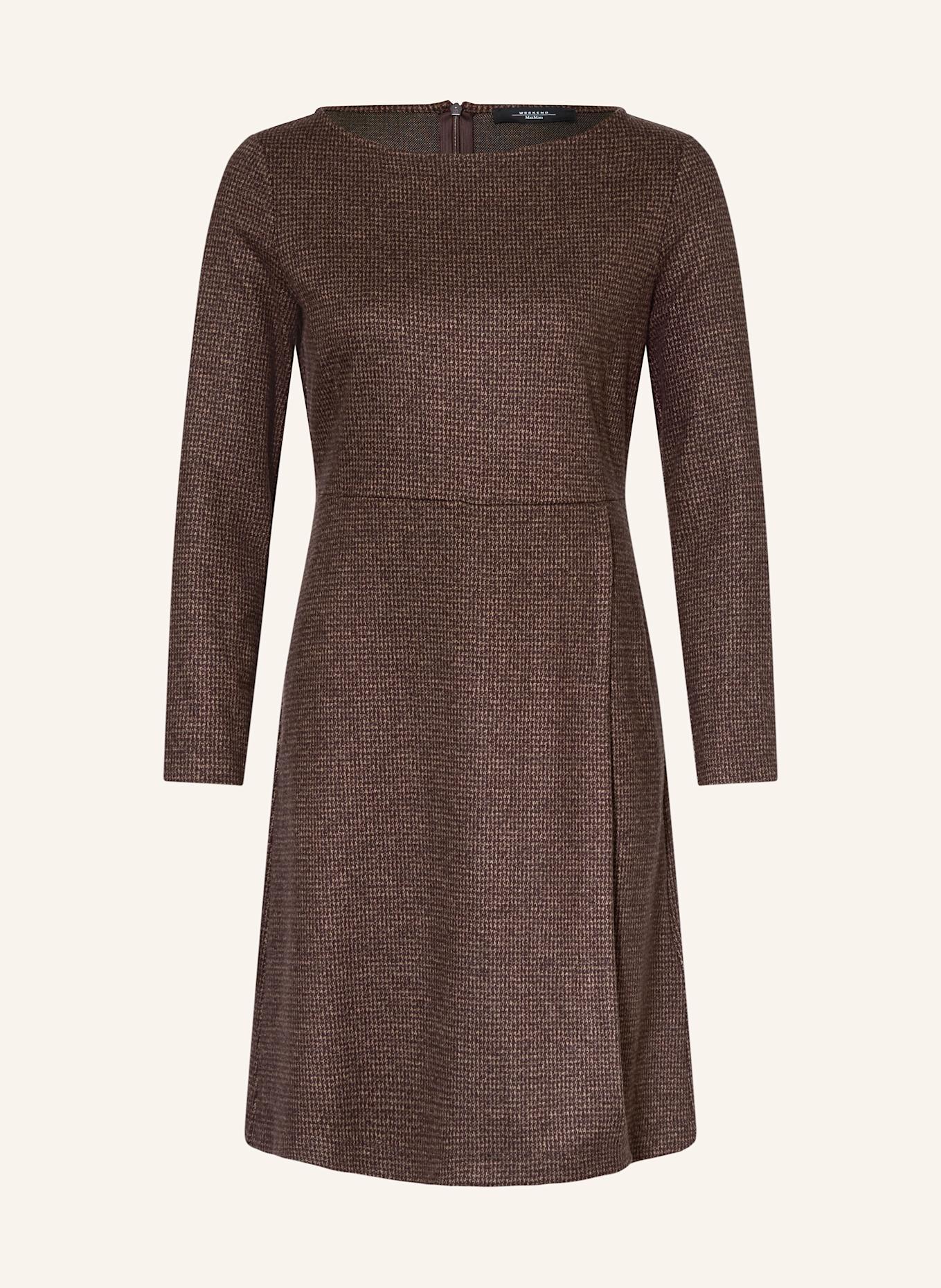 WEEKEND Max Mara Jerseykleid BALOCCO: BRAUN / DUNKELBRAUN