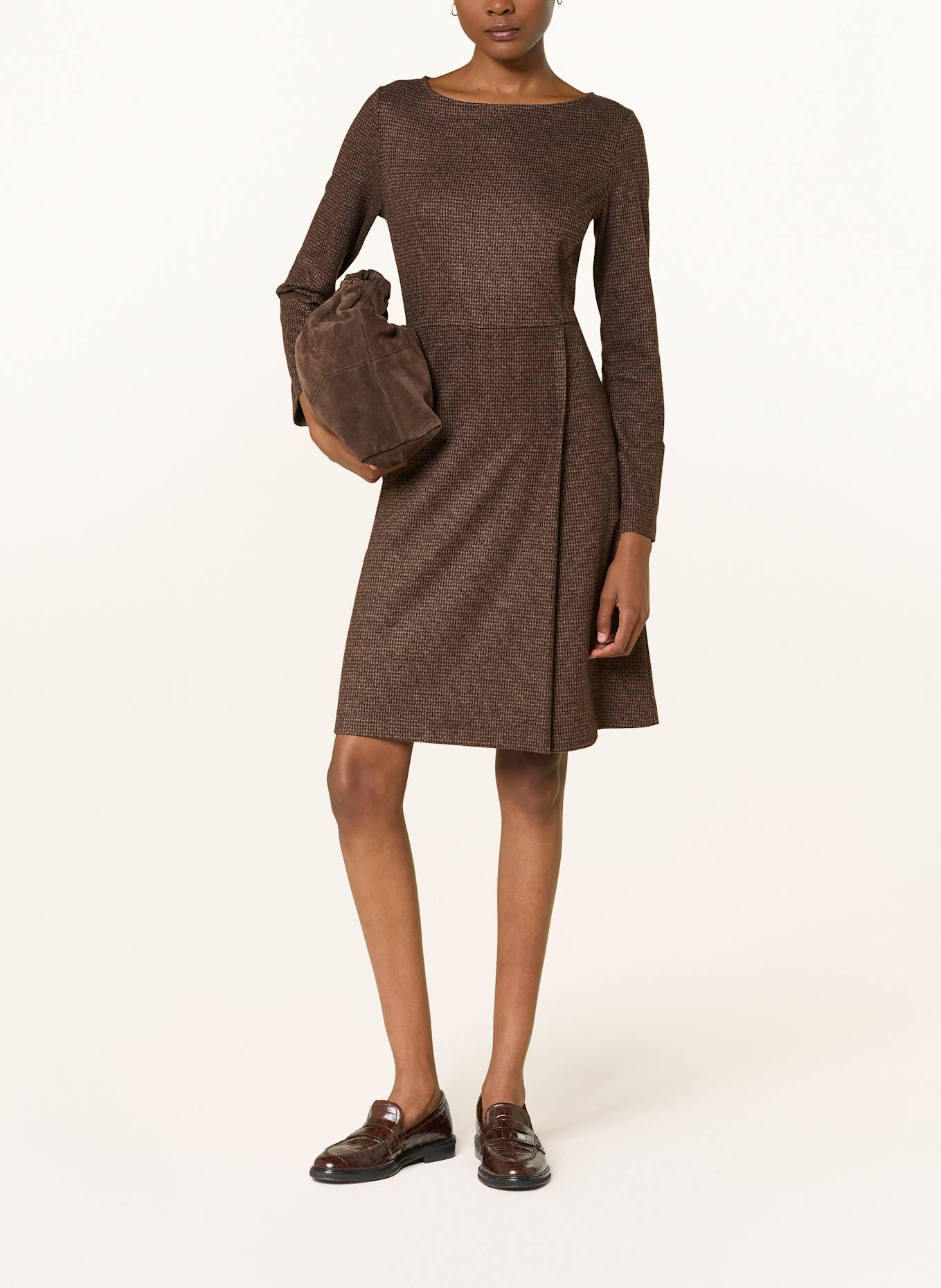 WEEKEND Max Mara Jerseykleid BALOCCO: BRAUN / DUNKELBRAUN