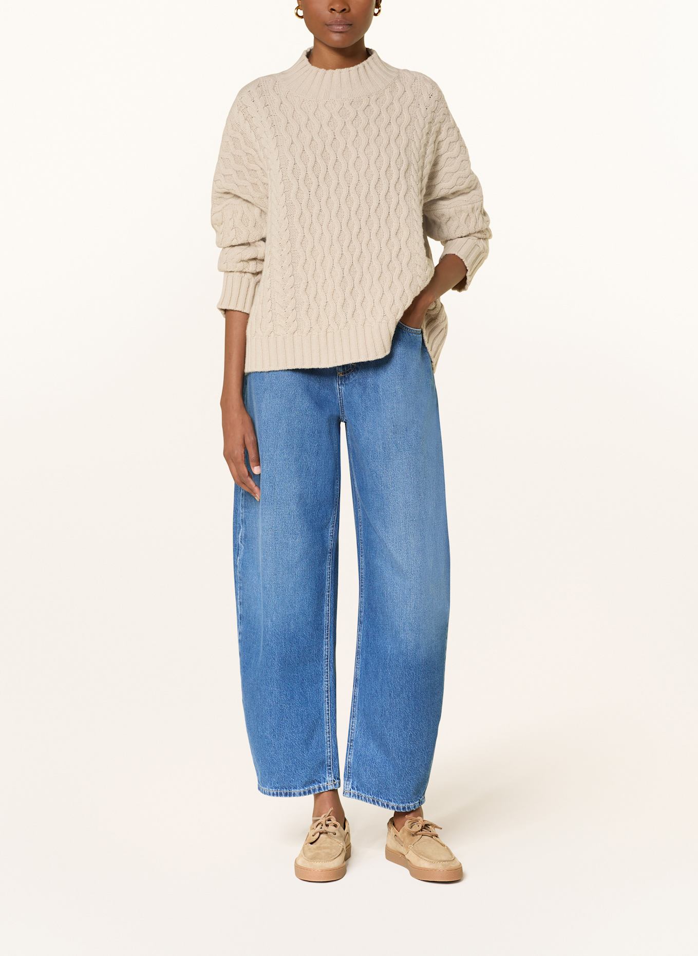 WEEKEND Max Mara Oversized sweater YARD: BEIGE