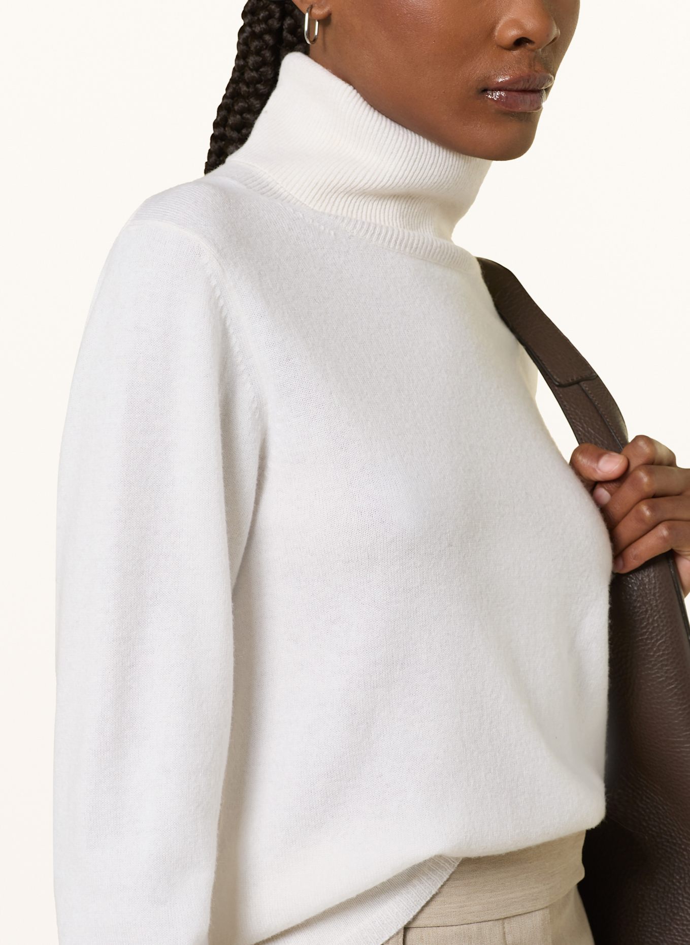 Max Mara STUDIO Rollkragenpullover EDUCATA: WEISS