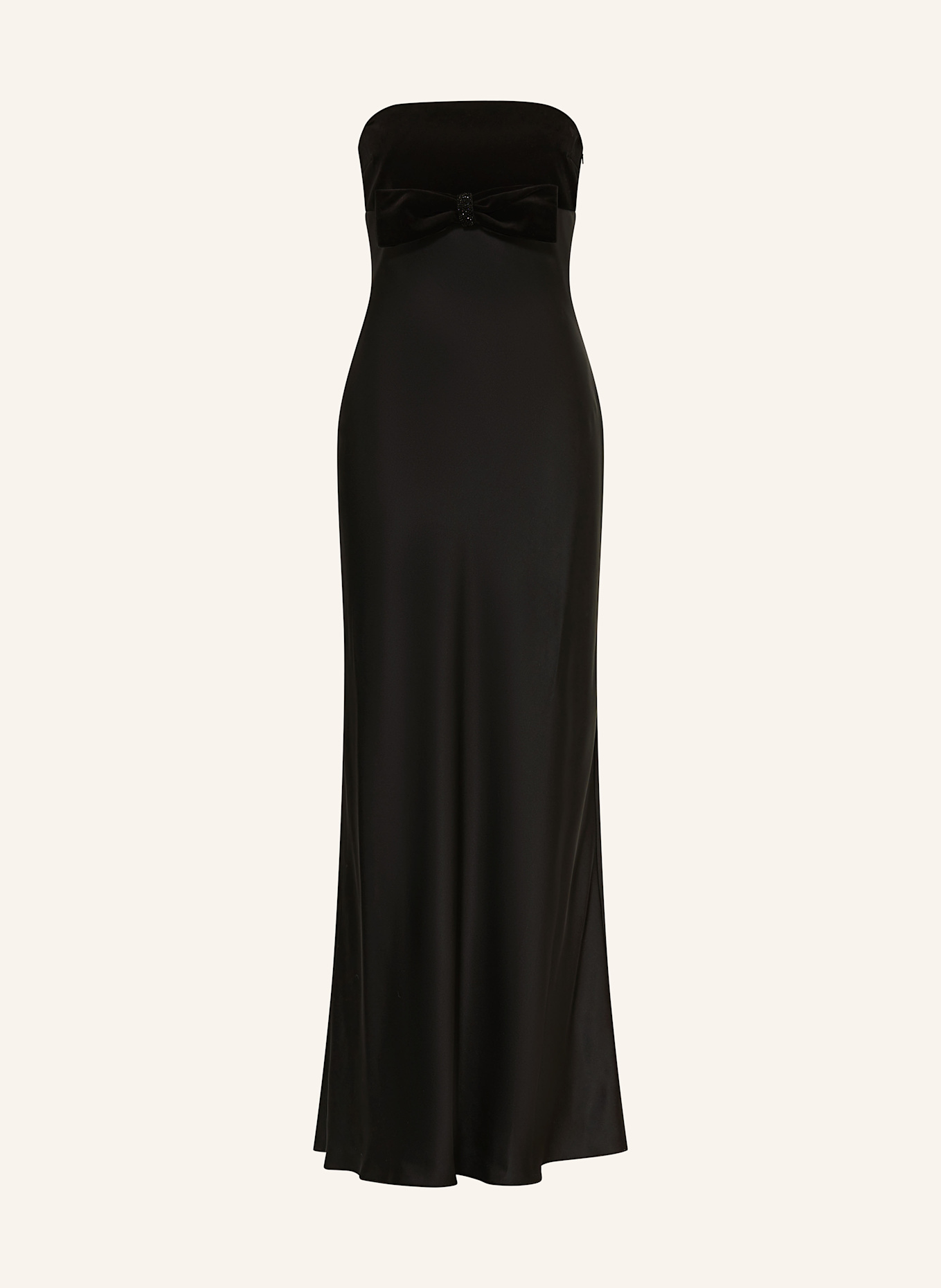 Max Mara STUDIO Abendkleid BAIA aus Satin: SCHWARZ