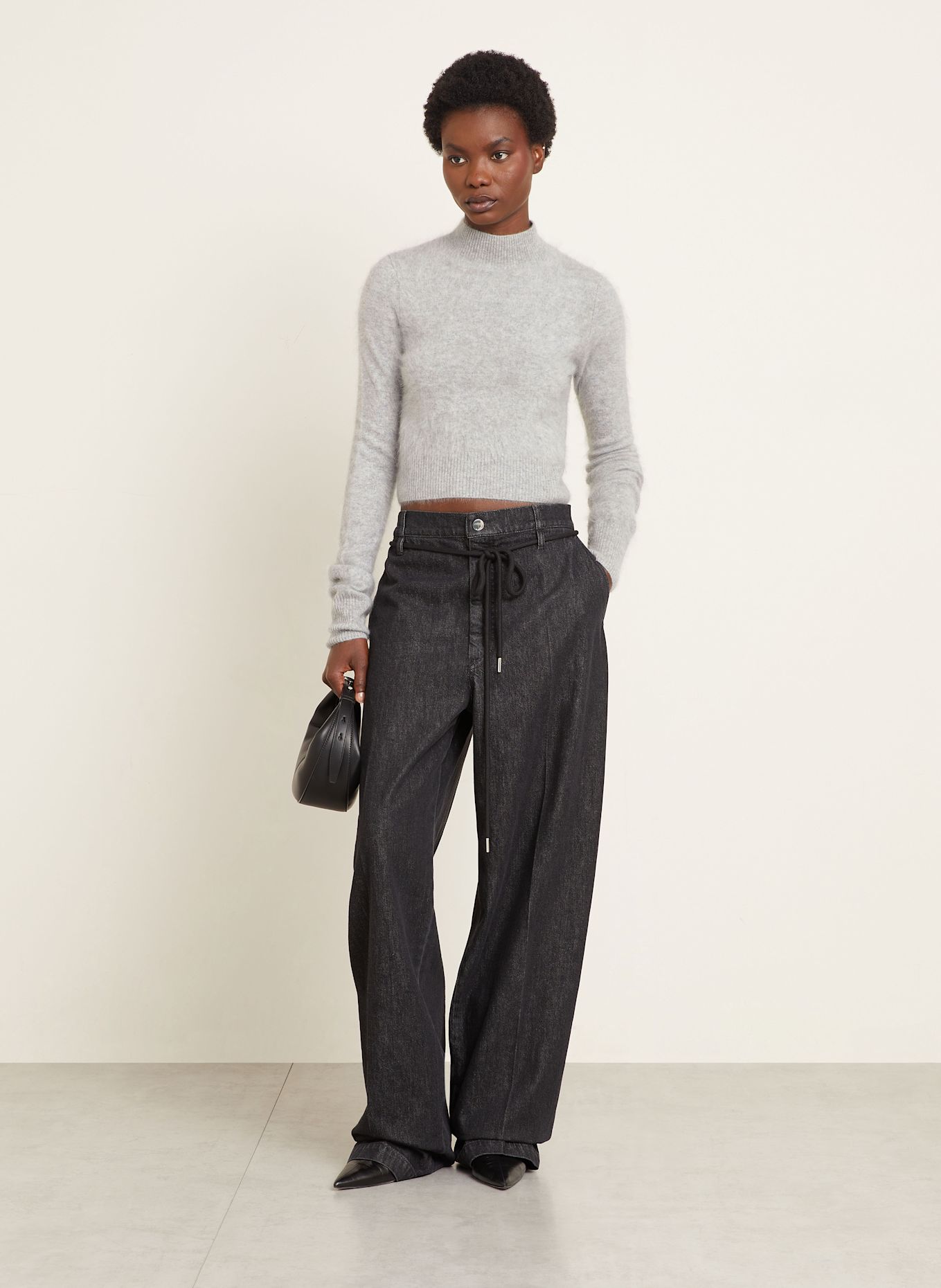 SPORTMAX Pull en cachemire GUBBIO: GRIS CLAIR