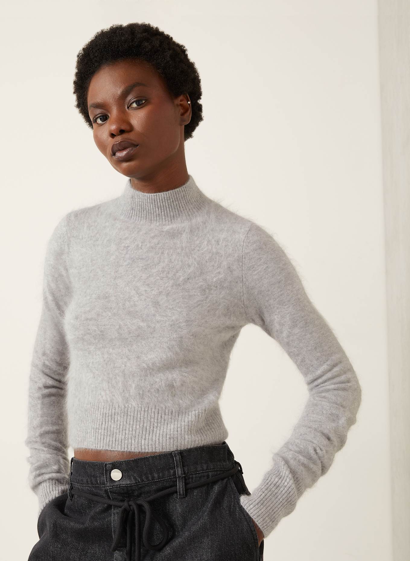 SPORTMAX Pull en cachemire GUBBIO: GRIS CLAIR