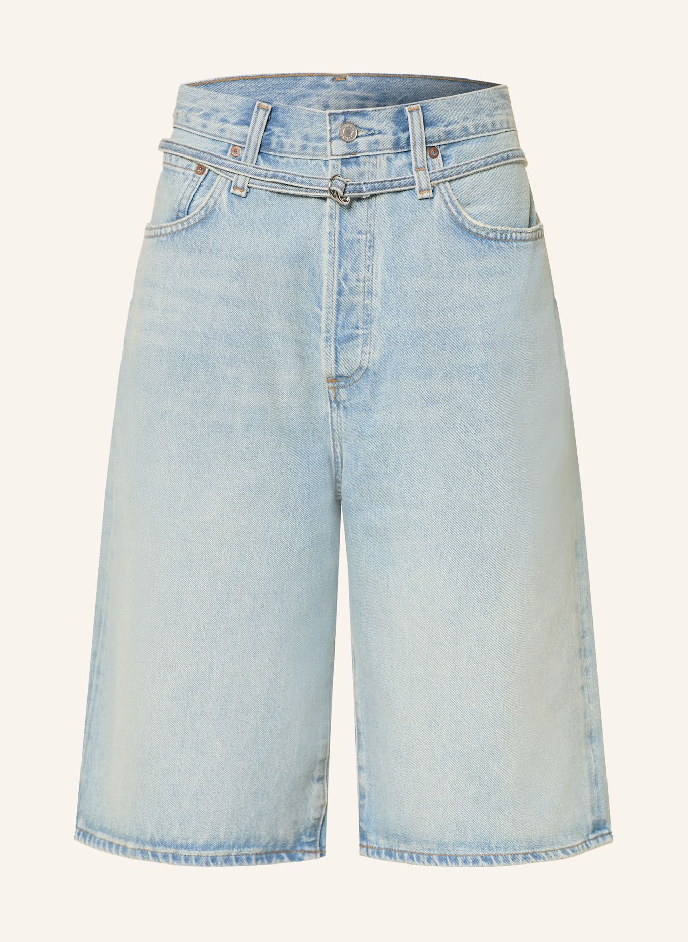 AGOLDE Džínové bermudy EMMI: replica clean wshed indigo